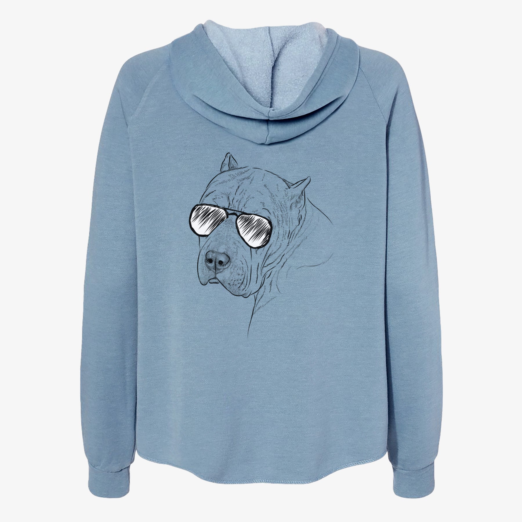 Precious the Staffordshire Terrier - Women's Cali Wave Zip-Up Sweatshirt