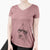 Aviator Precious the Staffordshire Terrier - Women's V-neck Shirt