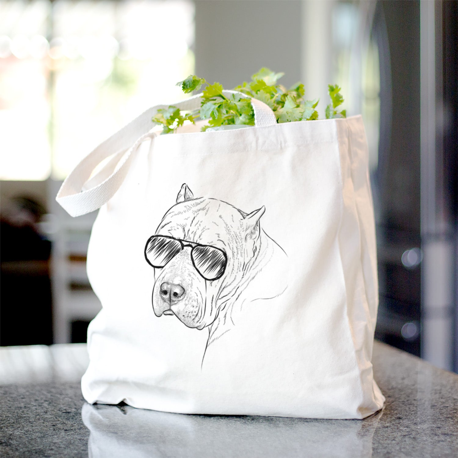 Precious the Staffordshire Terrier - Tote Bag