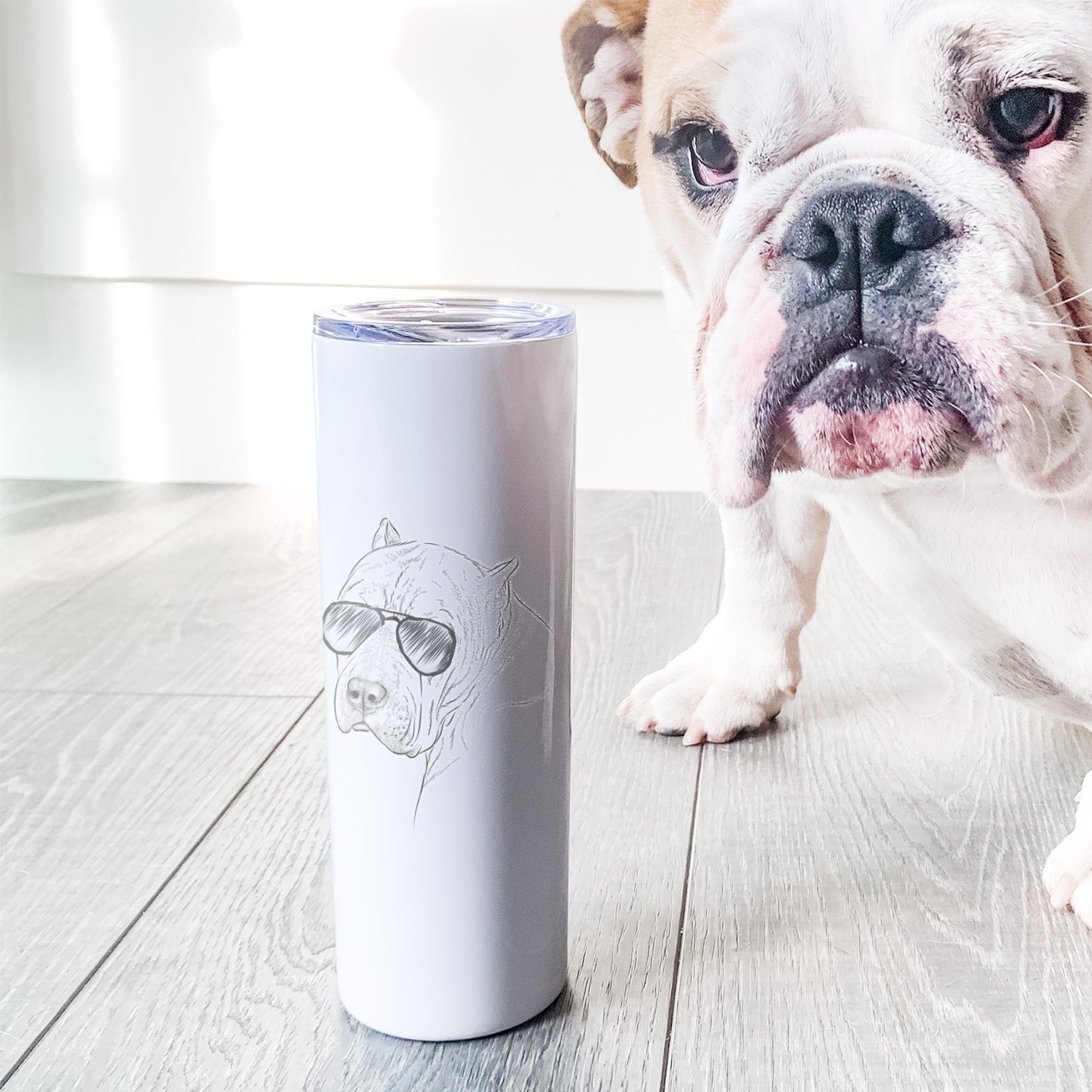 Precious the Staffordshire Terrier - 20oz Skinny Tumbler