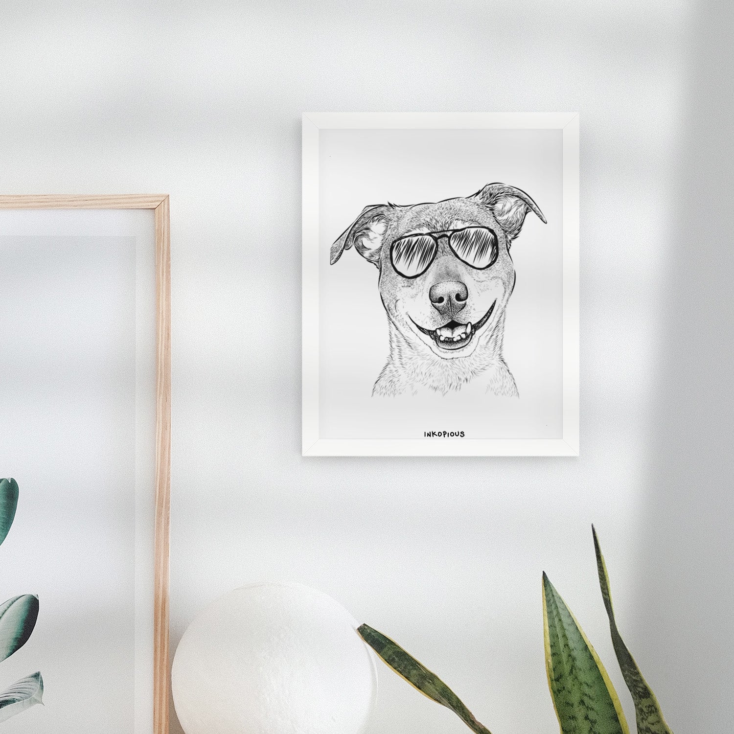 Reese the Mountain Cur Art Print