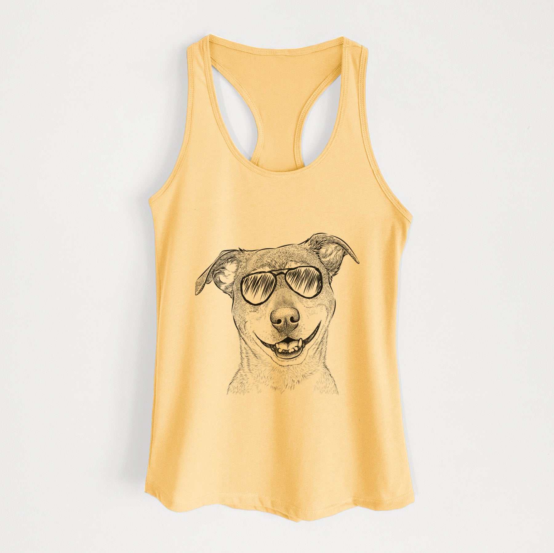 Reese the Mountain Cur - Women's Racerback Tanktop