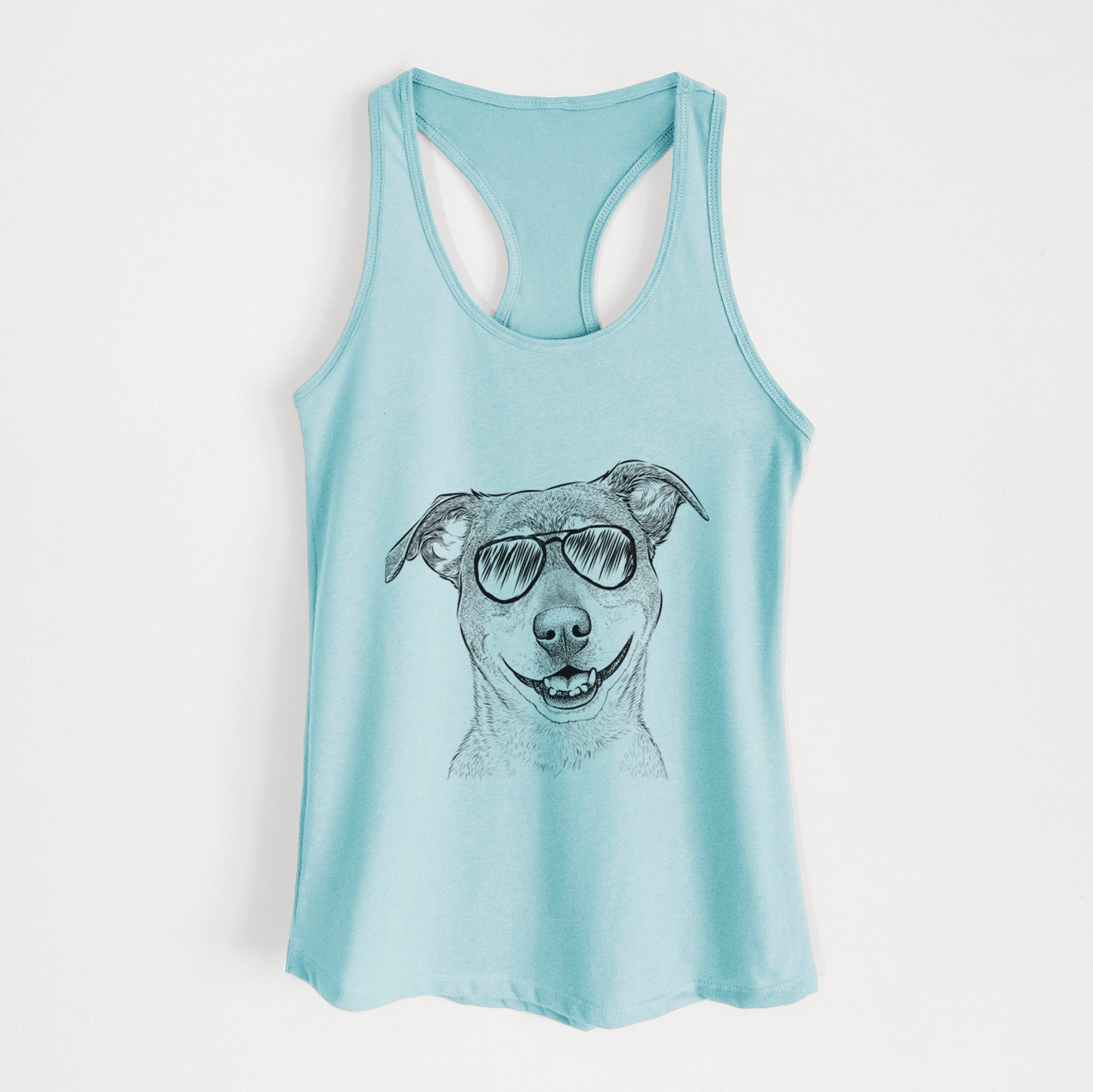 Reese the Mountain Cur - Women's Racerback Tanktop