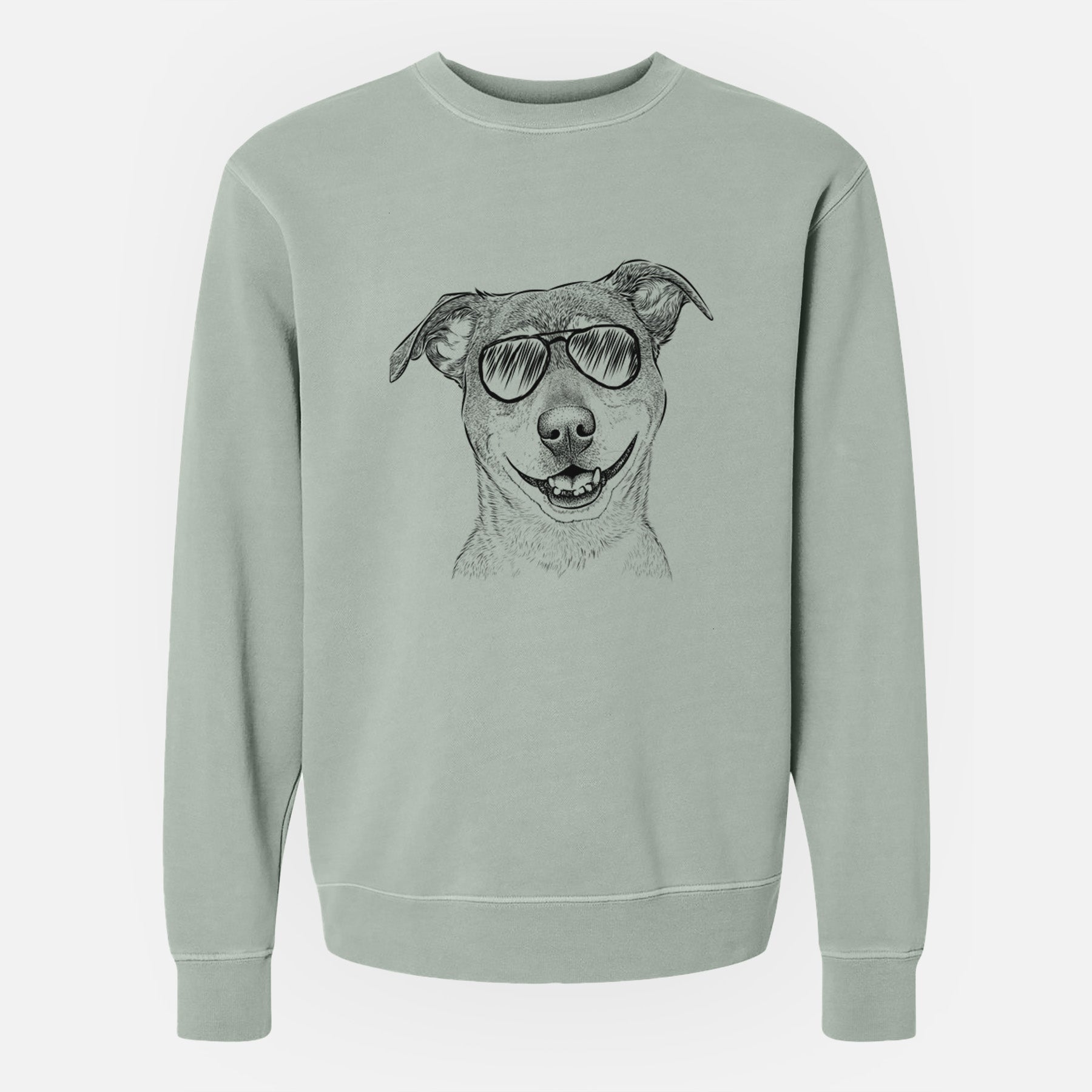 Aviator Reese the Mountain Cur - Unisex Pigment Dyed Crew Sweatshirt