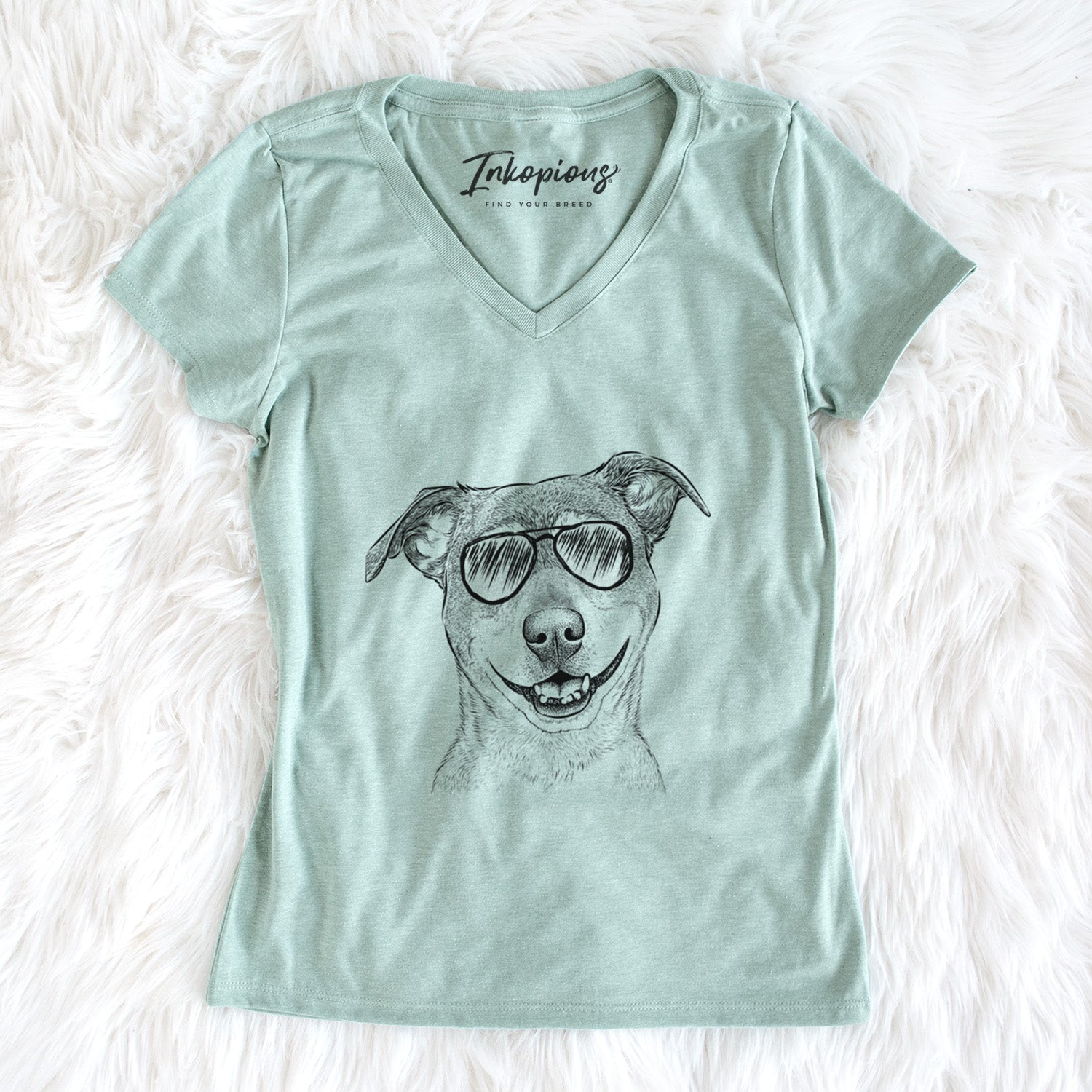 Aviator Reese the Mountain Cur - Women's V-neck Shirt