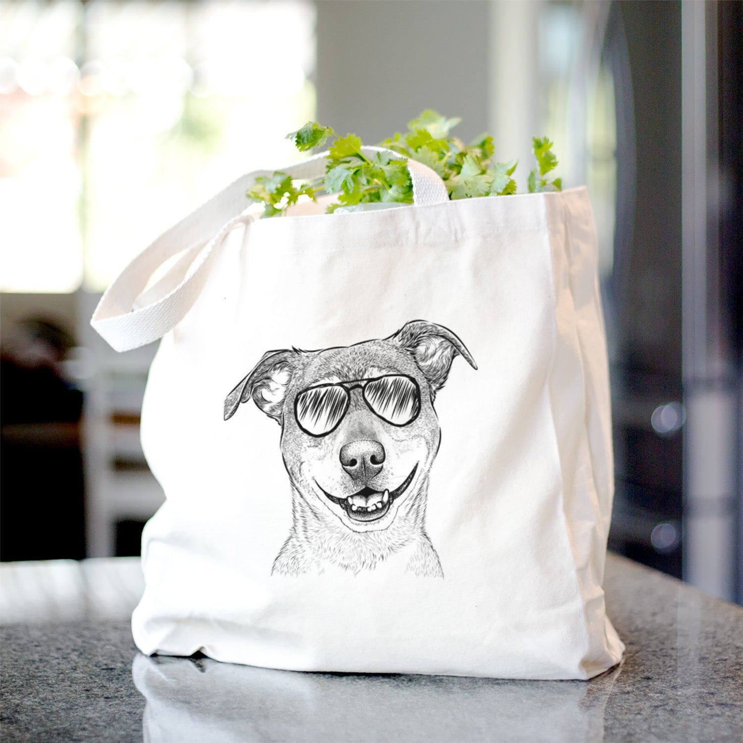 Reese the Mountain Cur - Tote Bag