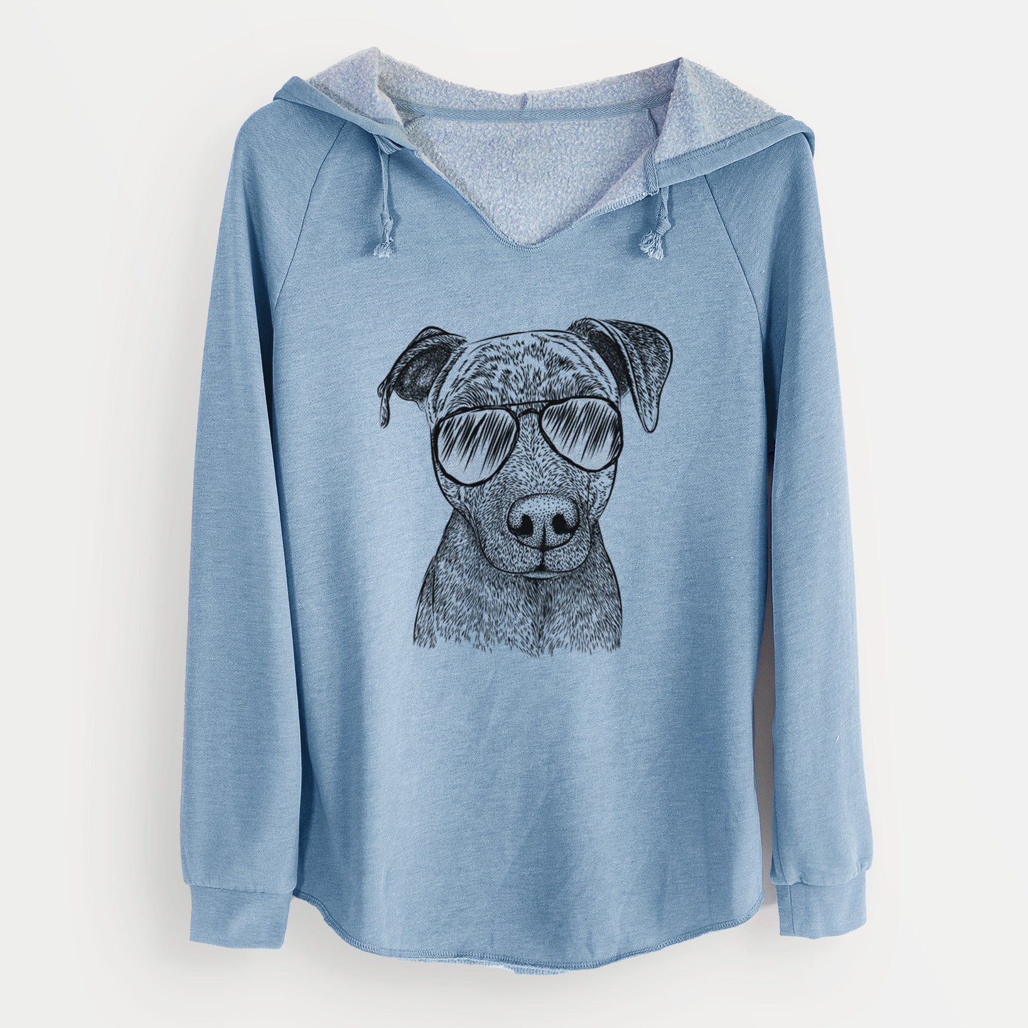 Aviator Reeses the Pitbull - Cali Wave Hooded Sweatshirt