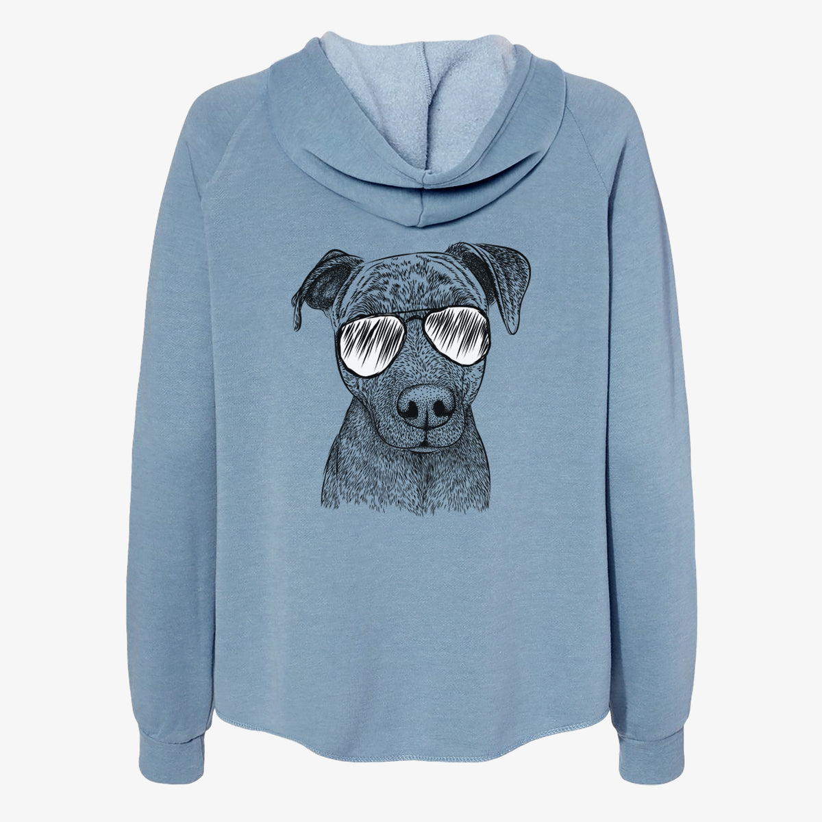 Reeses the Pitbull - Women's Cali Wave Zip-Up Sweatshirt