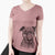 Aviator Reeses the Pitbull - Women's V-neck Shirt