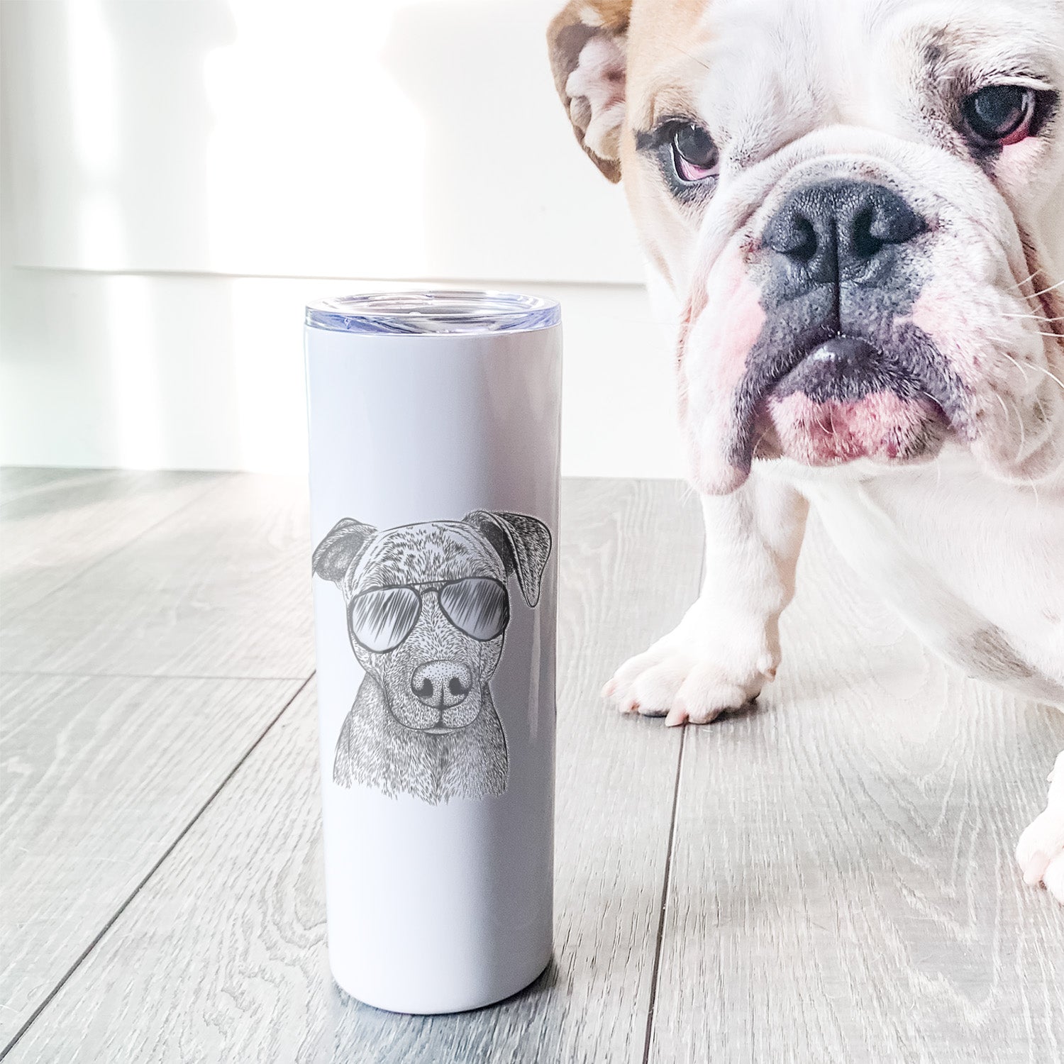 Reeses the Pitbull - 20oz Skinny Tumbler