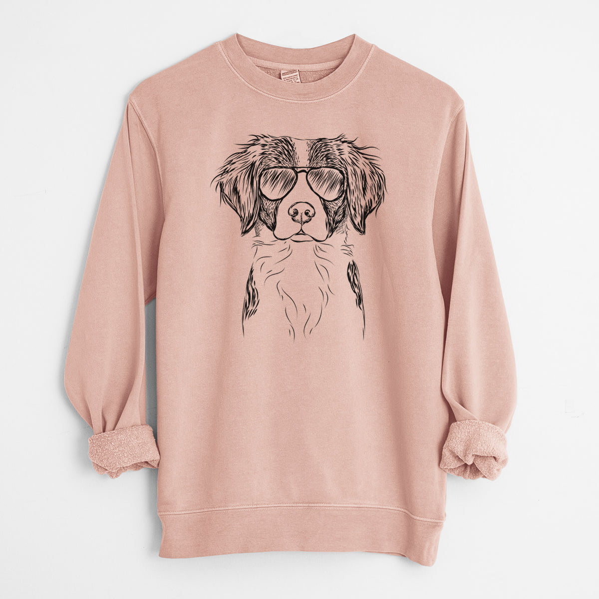 Aviator Remi the Brittany - Unisex Pigment Dyed Crew Sweatshirt