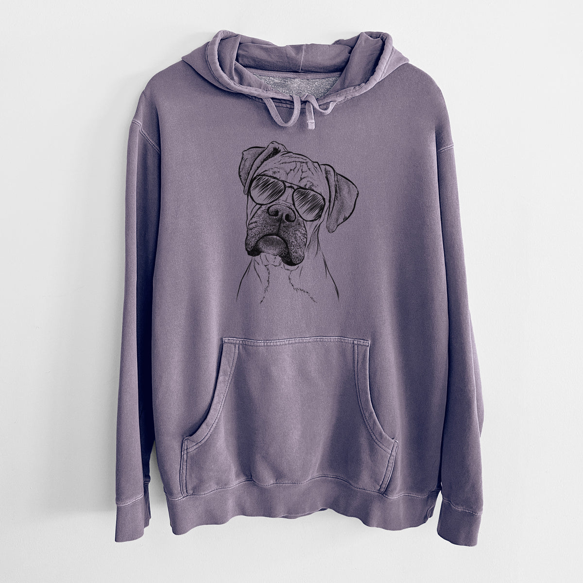 Aviator Reuby the Boxer - Unisex Pigment Dyed Hoodie