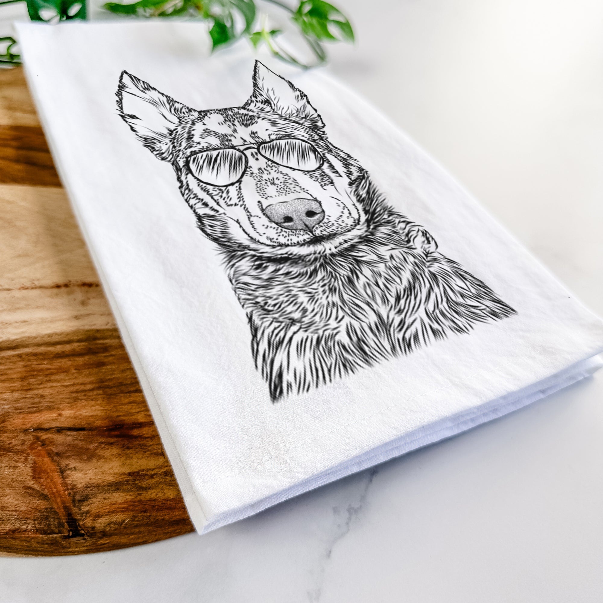 Riggs the Beauceron Tea Towel