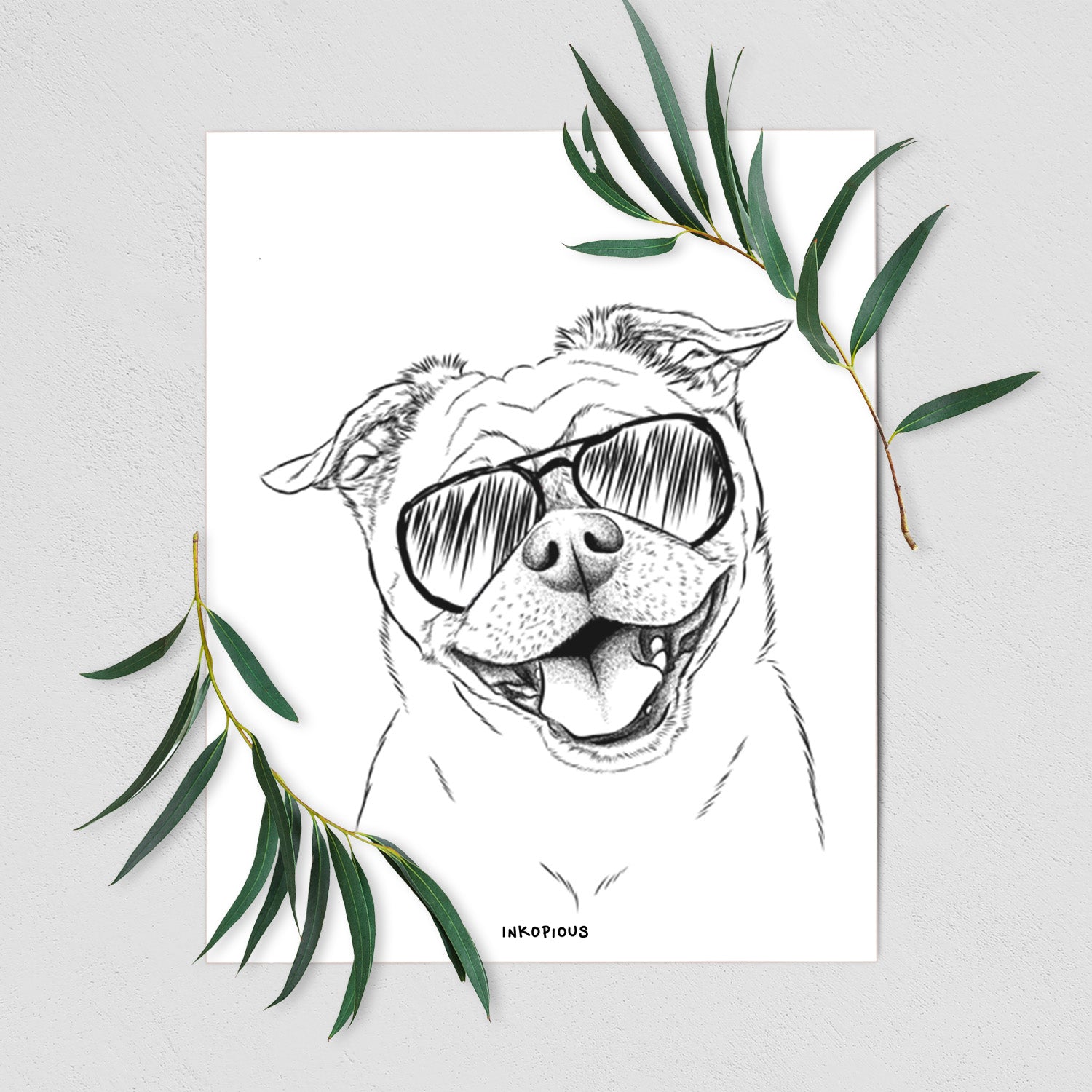 Riley the Chug Art Print