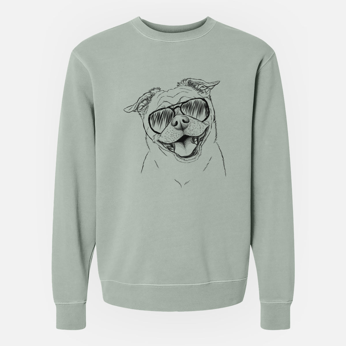 Aviator Riley the Chug - Unisex Pigment Dyed Crew Sweatshirt