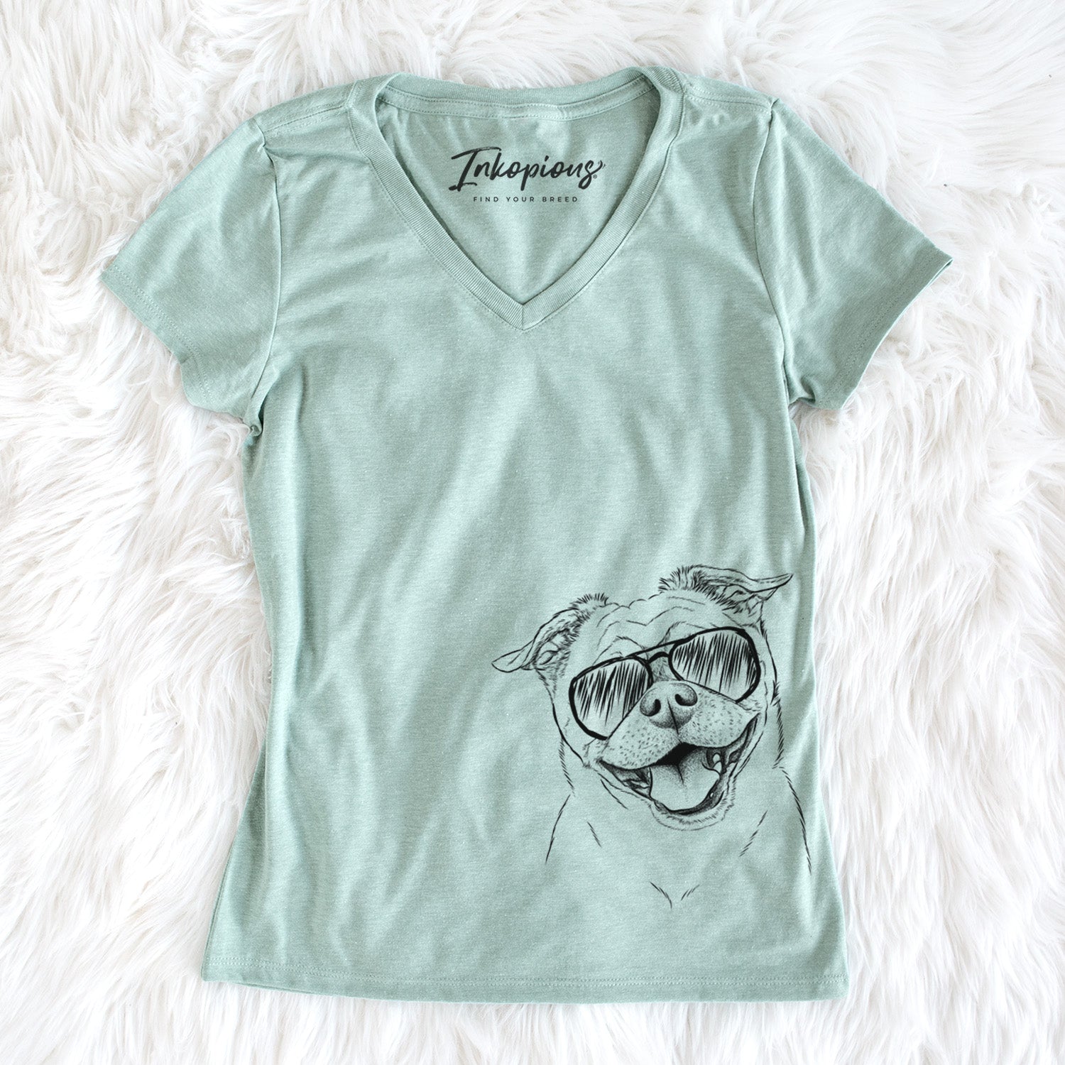 Aviator Riley the Chug - Women's V-neck Shirt