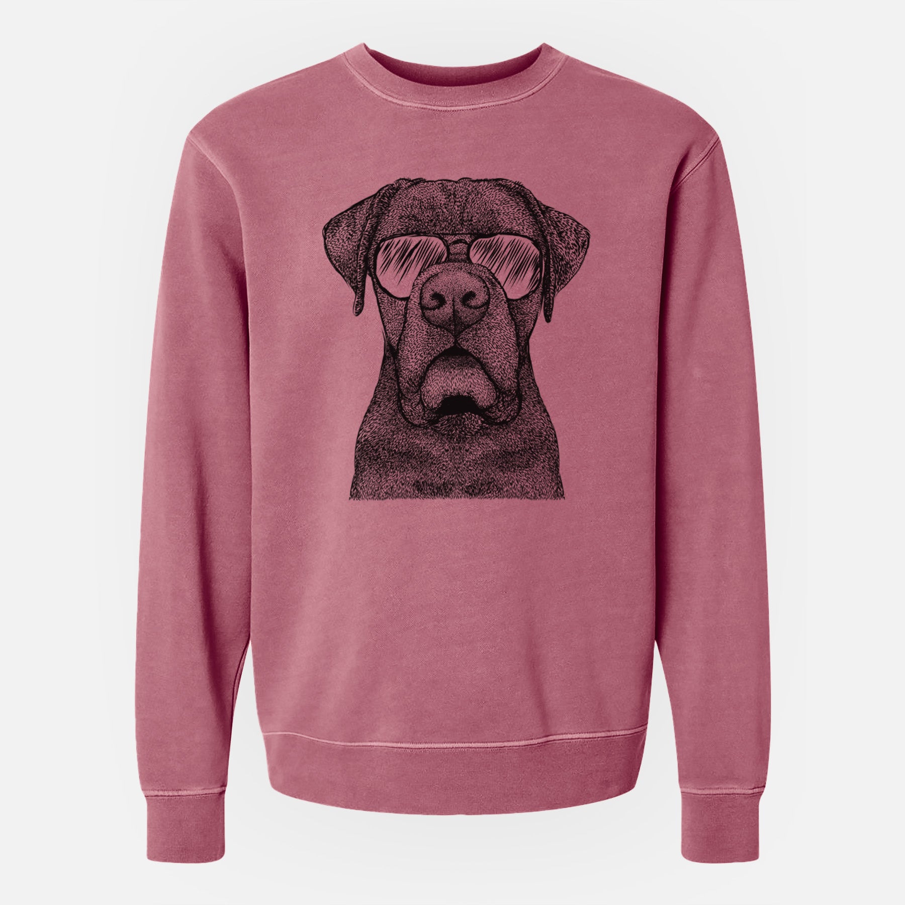 Aviator Rocco the Cane Corso - Unisex Pigment Dyed Crew Sweatshirt