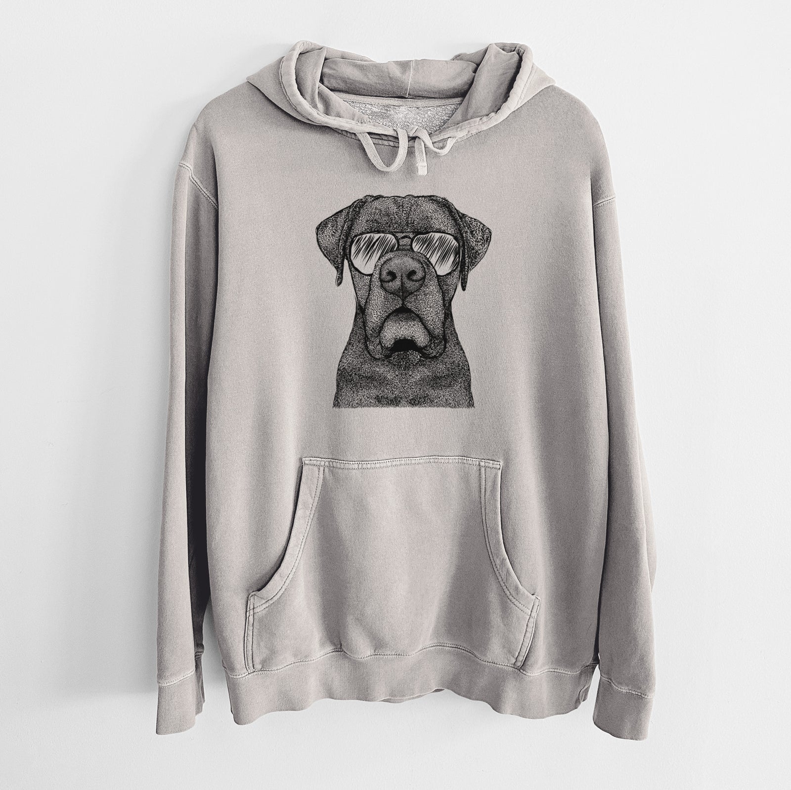 Aviator Rocco the Cane Corso - Unisex Pigment Dyed Hoodie