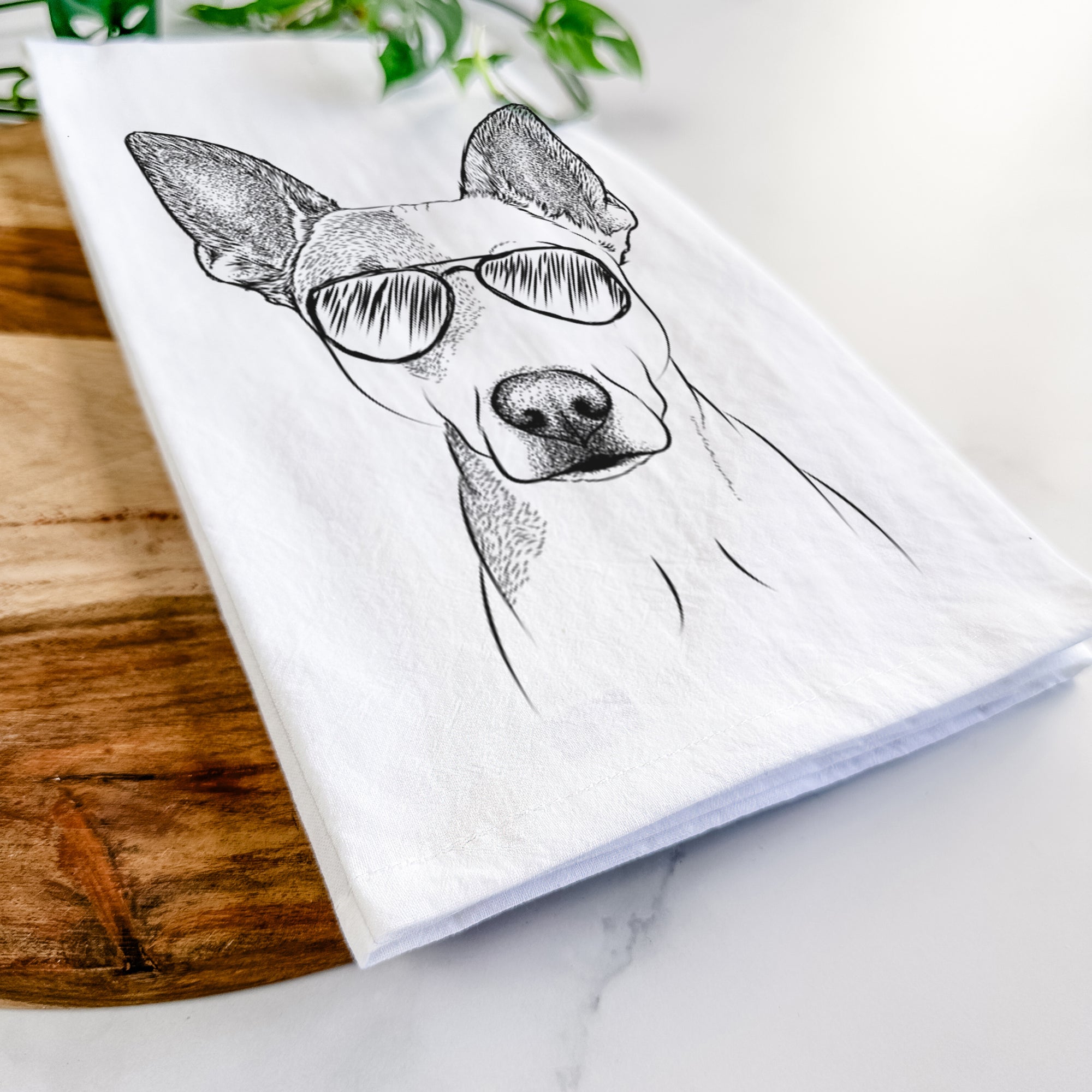 Roo the Mixed Breed Tea Towel