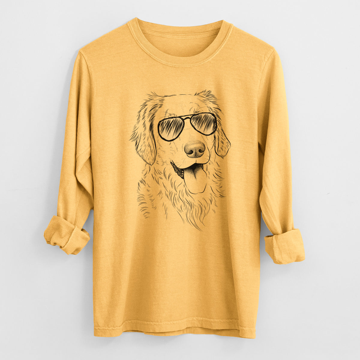 Aviators Semba the Golden Retriever - Heavyweight 100% Cotton Long Sleeve
