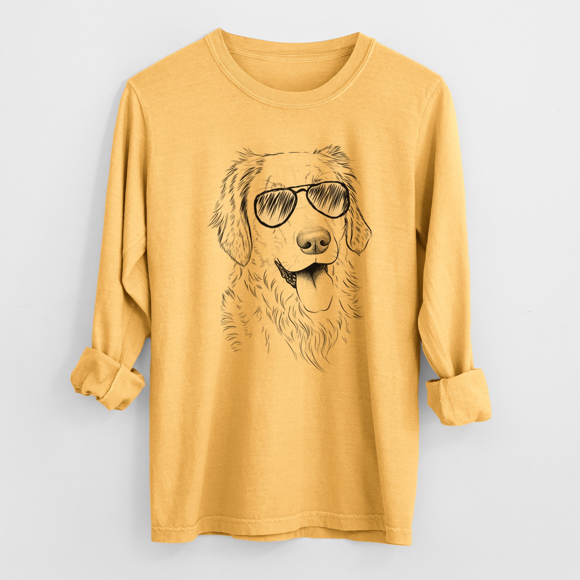 Aviators Semba the Golden Retriever - Heavyweight 100% Cotton Long Sleeve