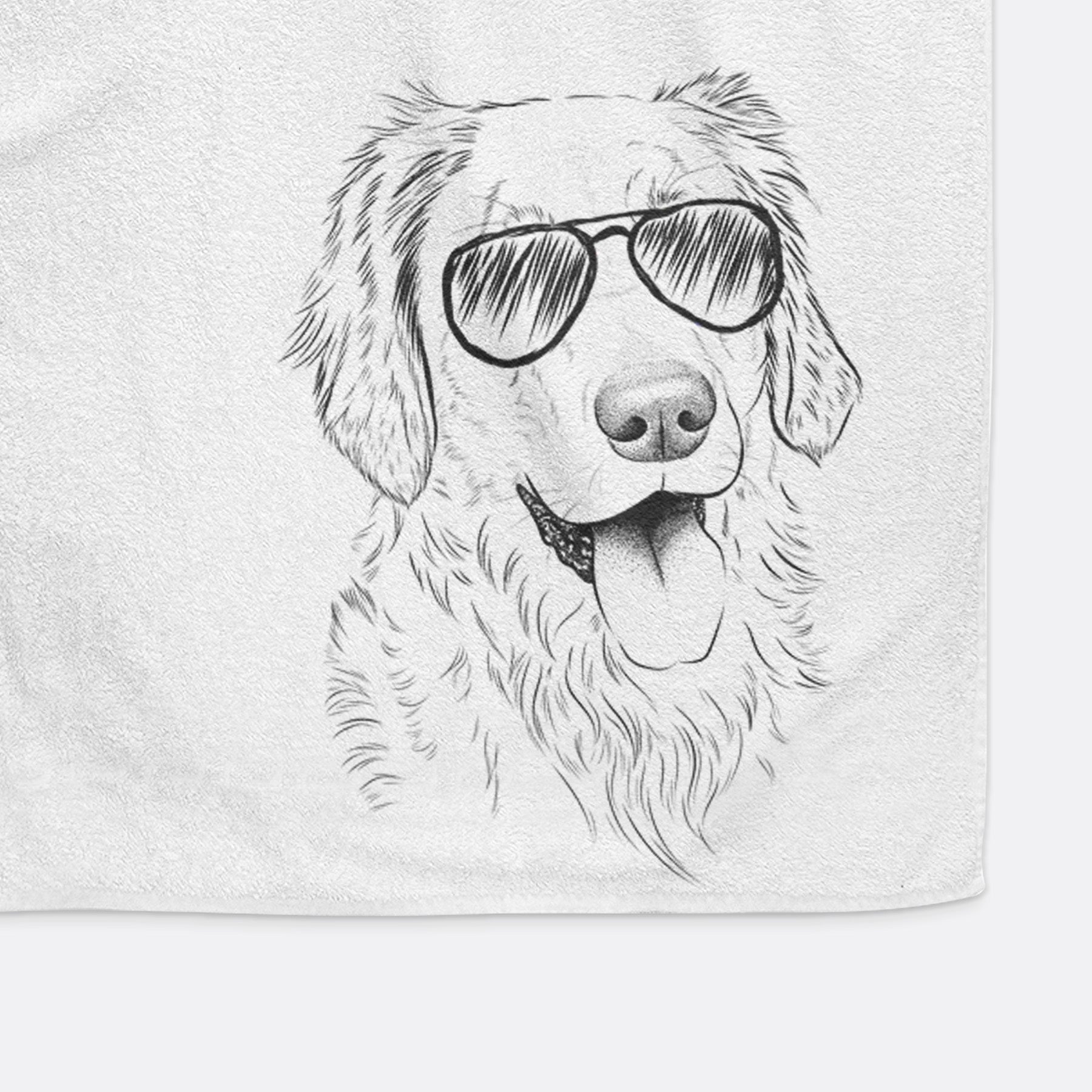 Semba the Golden Retriever Decorative Hand Towel