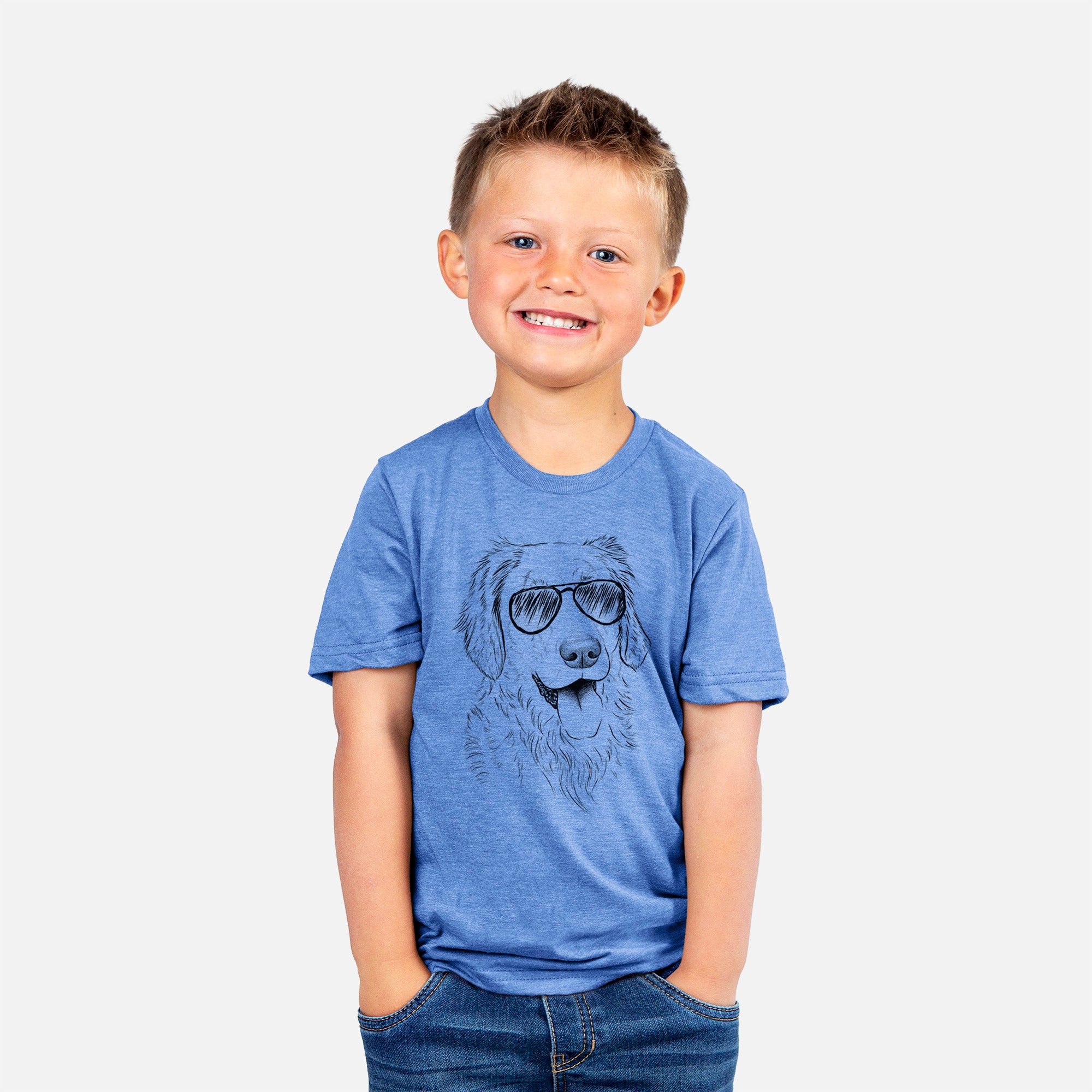 Aviator Semba the Golden Retriever - Kids/Youth/Toddler Shirt