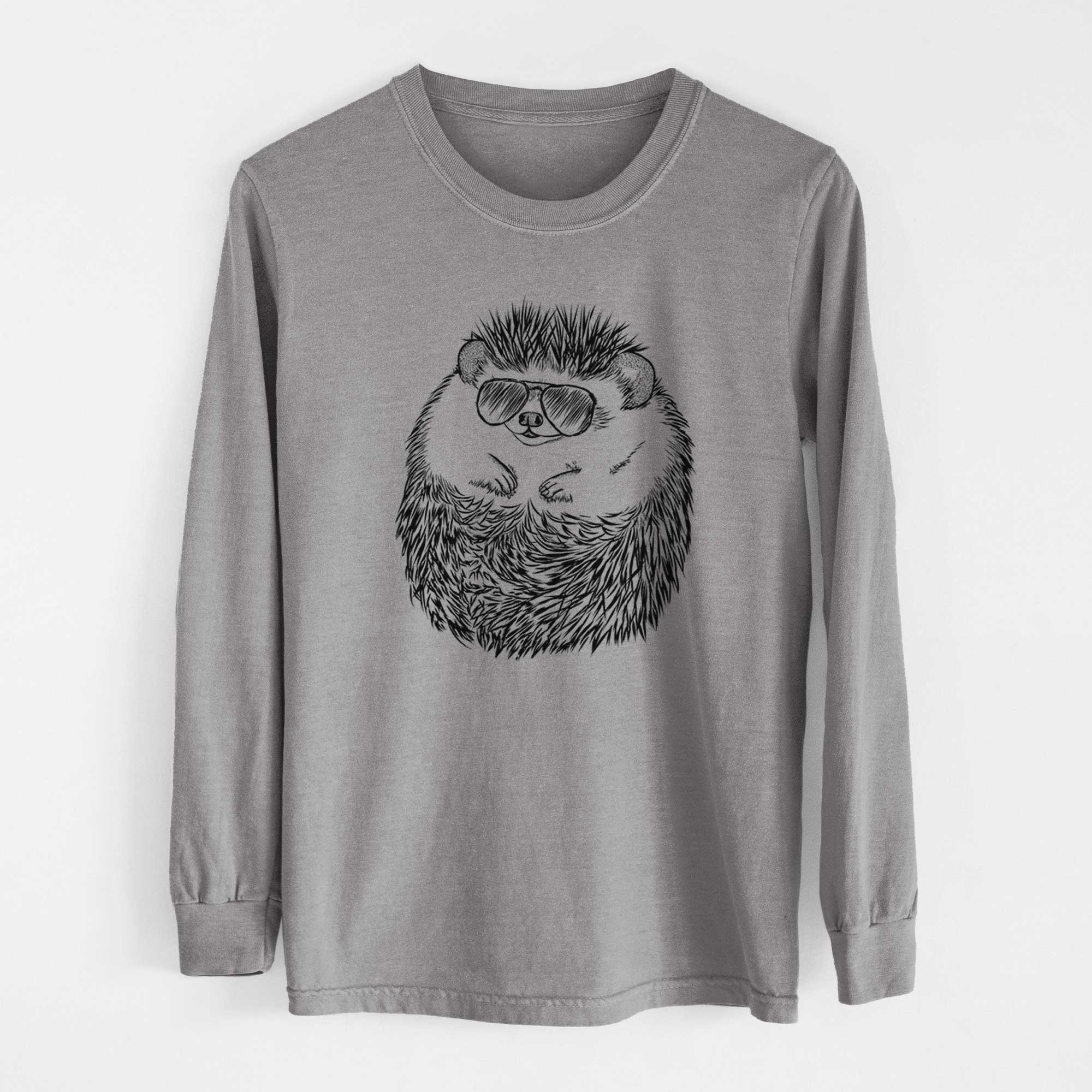 Aviator Sid the Hedgehog - Men's Heavyweight 100% Cotton Long Sleeve