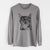 Aviator Spooky Kitty the Tortoiseshell Cat - Men's Heavyweight 100% Cotton Long Sleeve