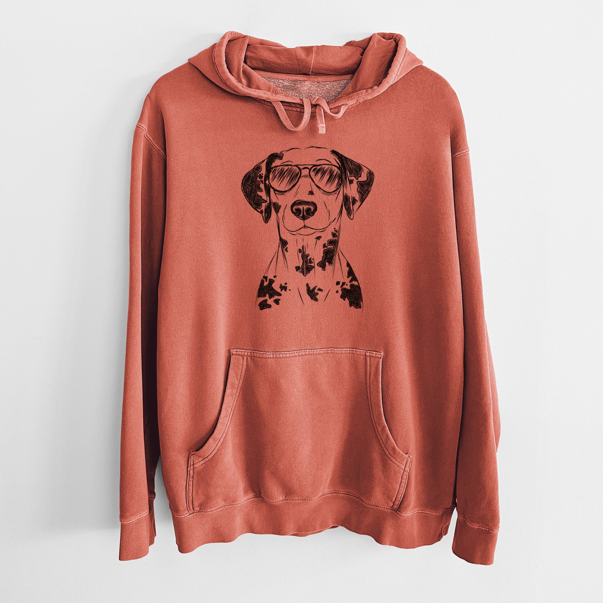 Aviator Spot the Dalmatian - Unisex Pigment Dyed Hoodie