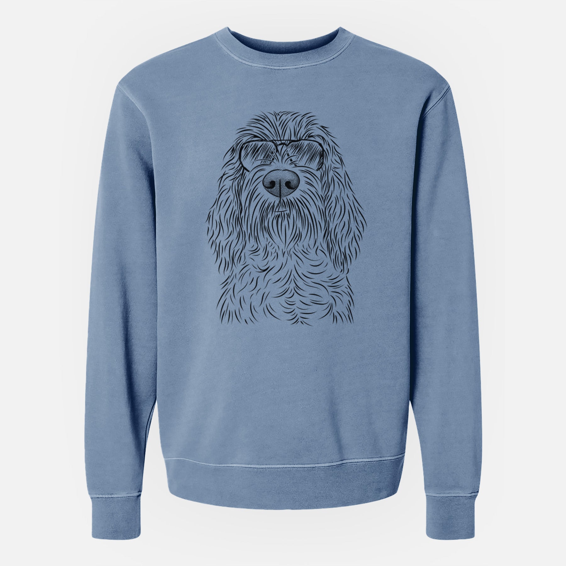 Aviator Stefano the Spinone Italiano - Unisex Pigment Dyed Crew Sweatshirt