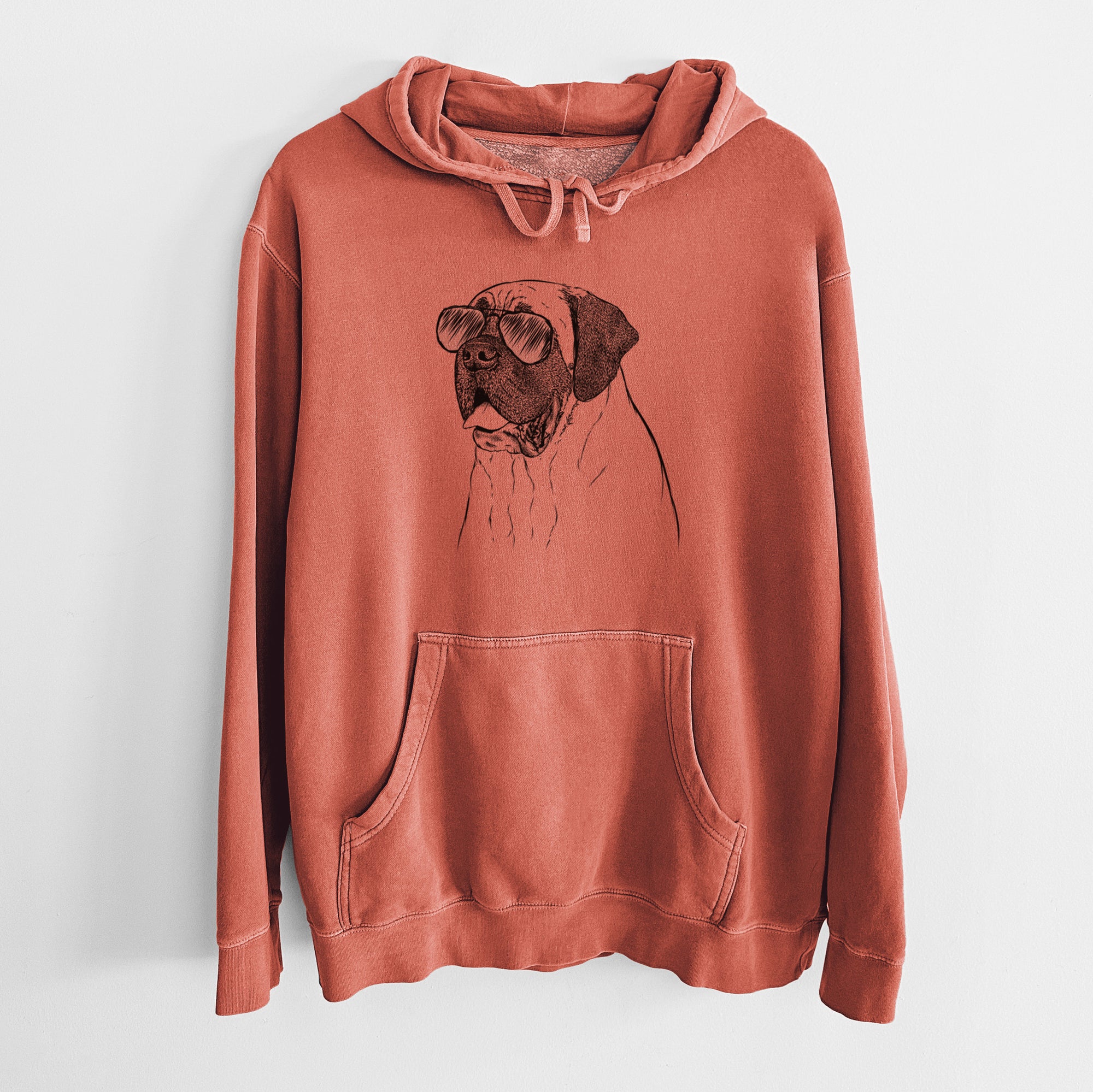 Aviator Sterling the English Mastiff - Unisex Pigment Dyed Hoodie