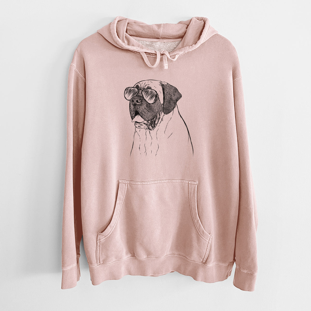 Aviator Sterling the English Mastiff - Unisex Pigment Dyed Hoodie