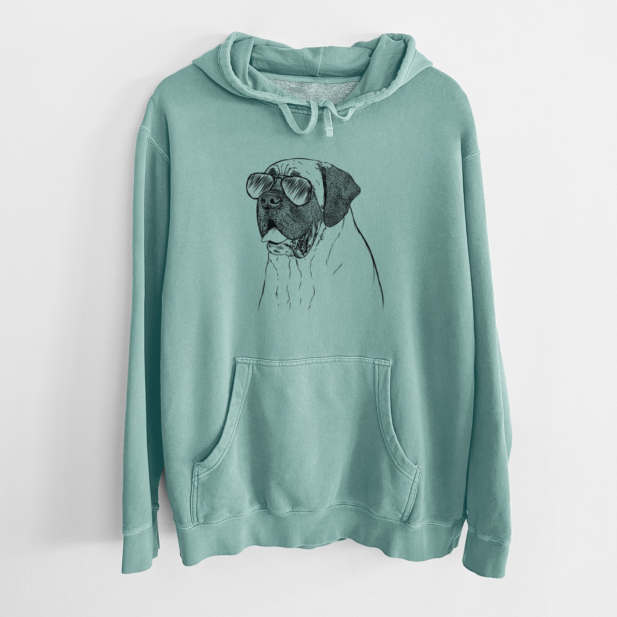 Aviator Sterling the English Mastiff - Unisex Pigment Dyed Hoodie