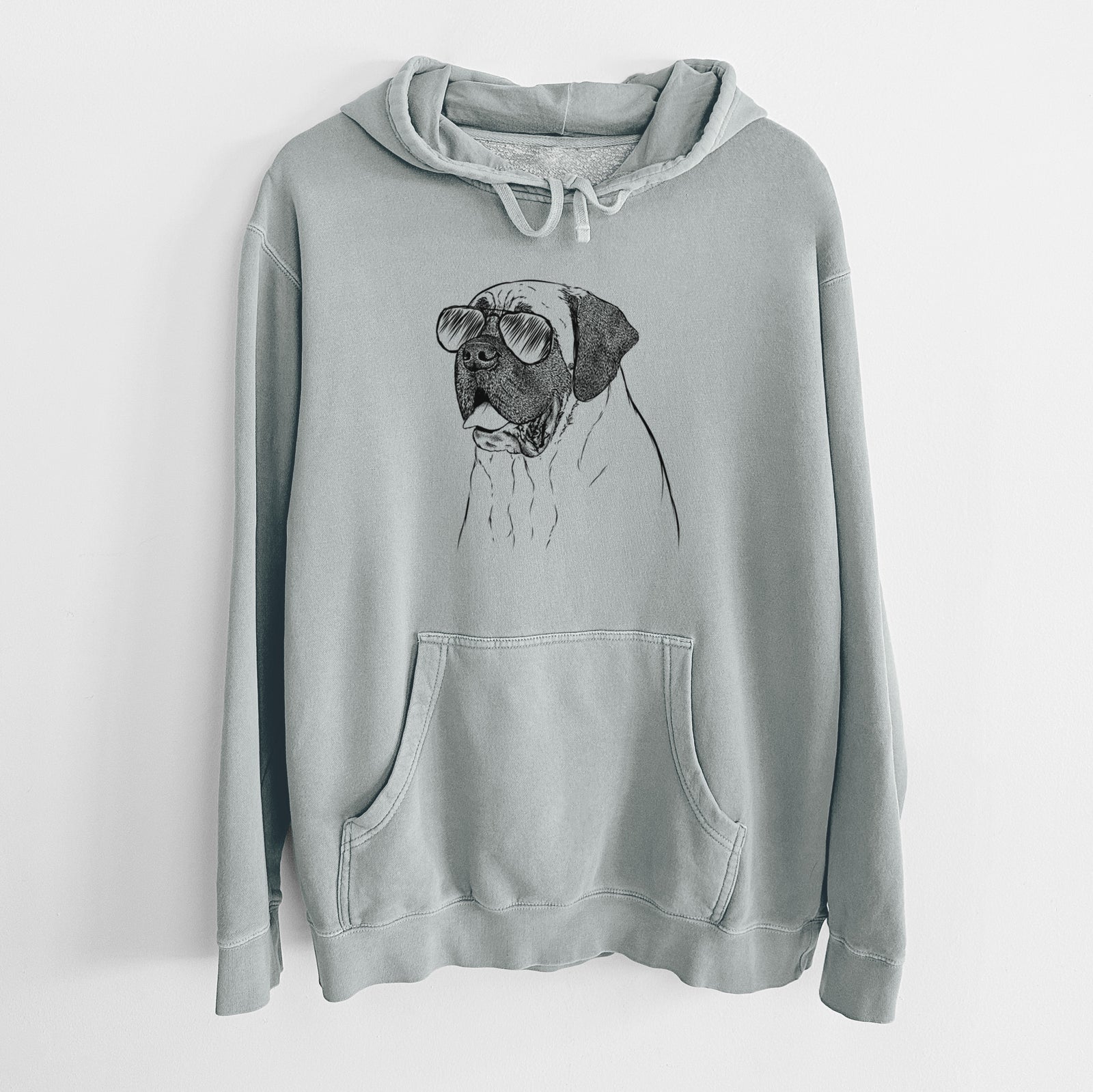 Aviator Sterling the English Mastiff - Unisex Pigment Dyed Hoodie