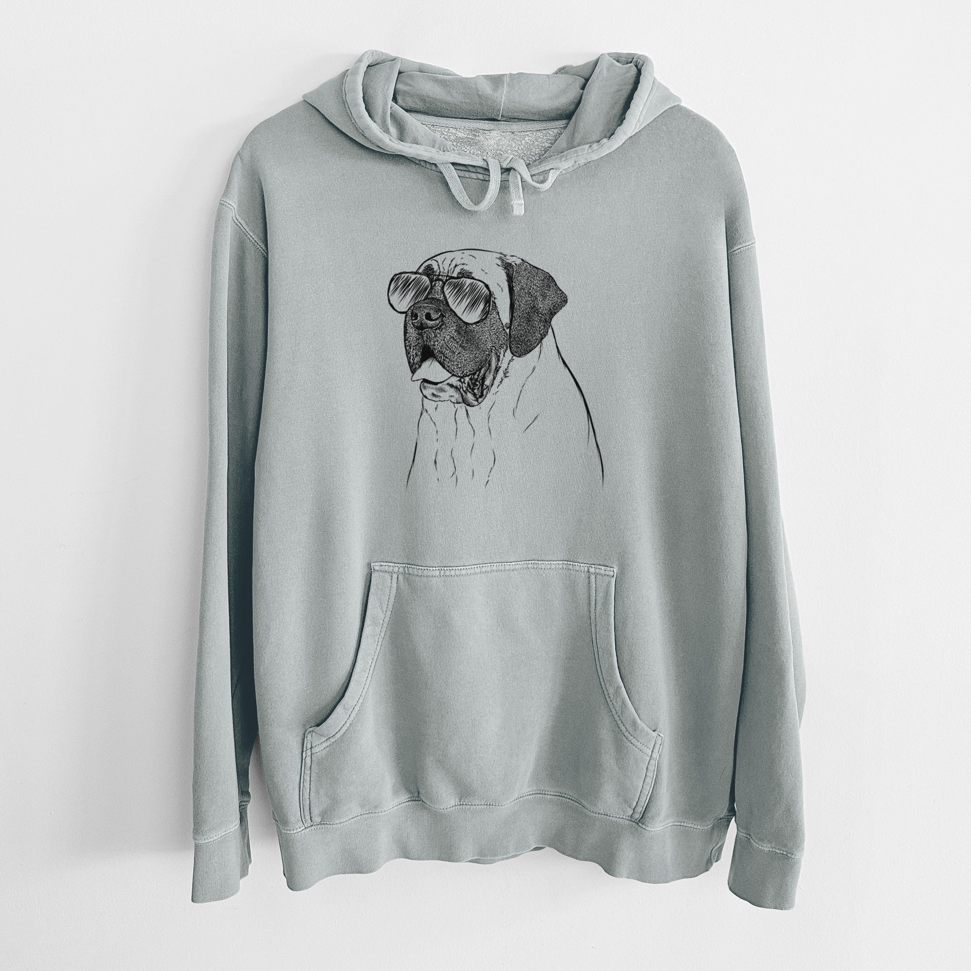 Aviator Sterling the English Mastiff - Unisex Pigment Dyed Hoodie