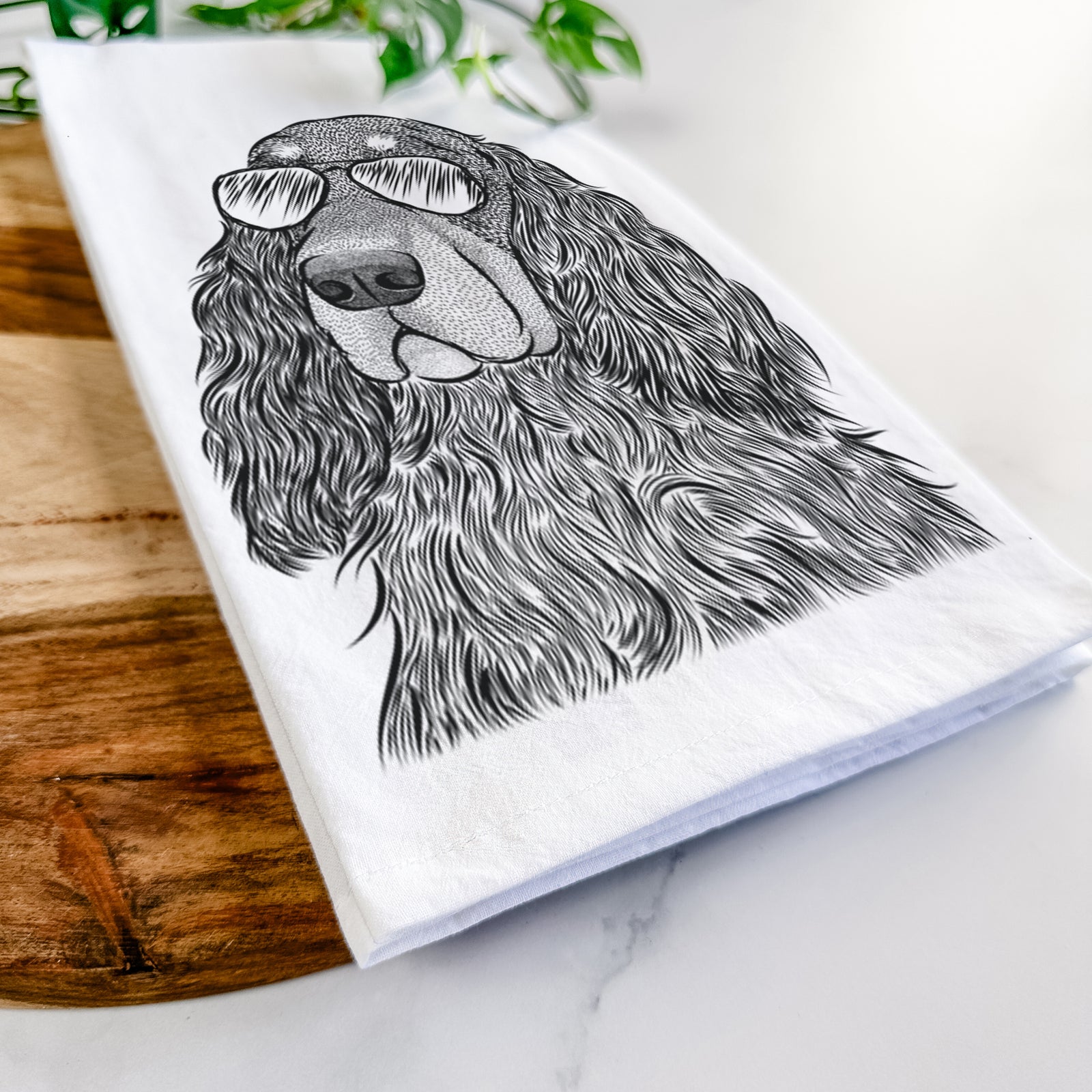 Stormy the Gordon Setter Tea Towel