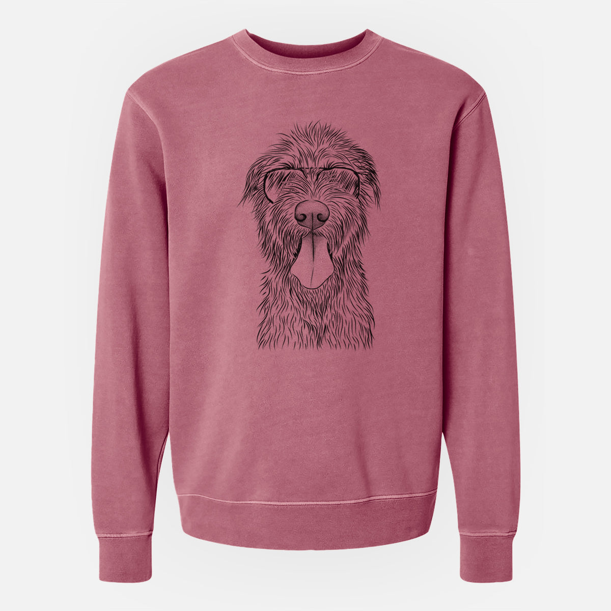 Aviator Sullivan the Irish Wolfhound - Unisex Pigment Dyed Crew Sweatshirt