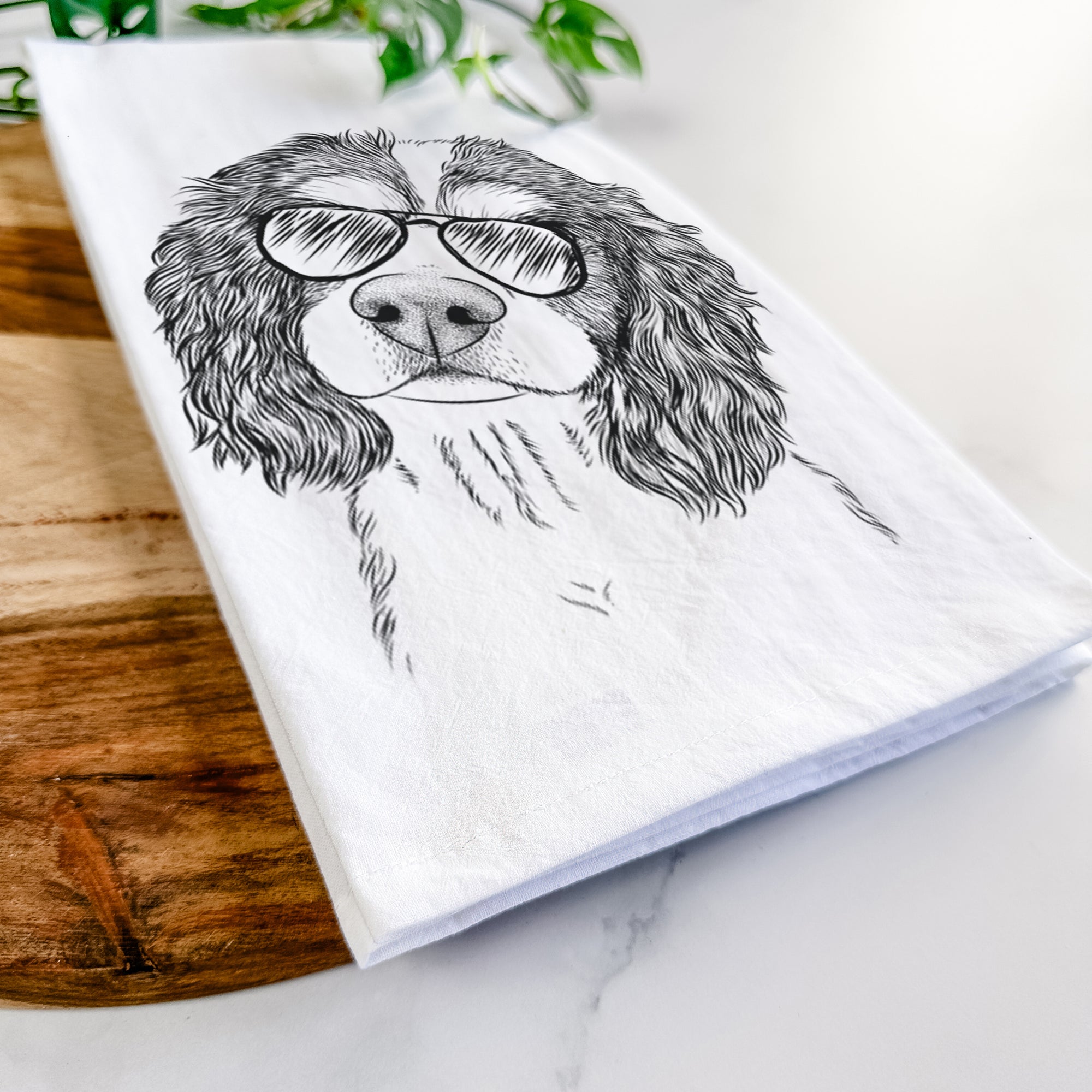 Truman the Cavalier King Charles Spaniel Tea Towel