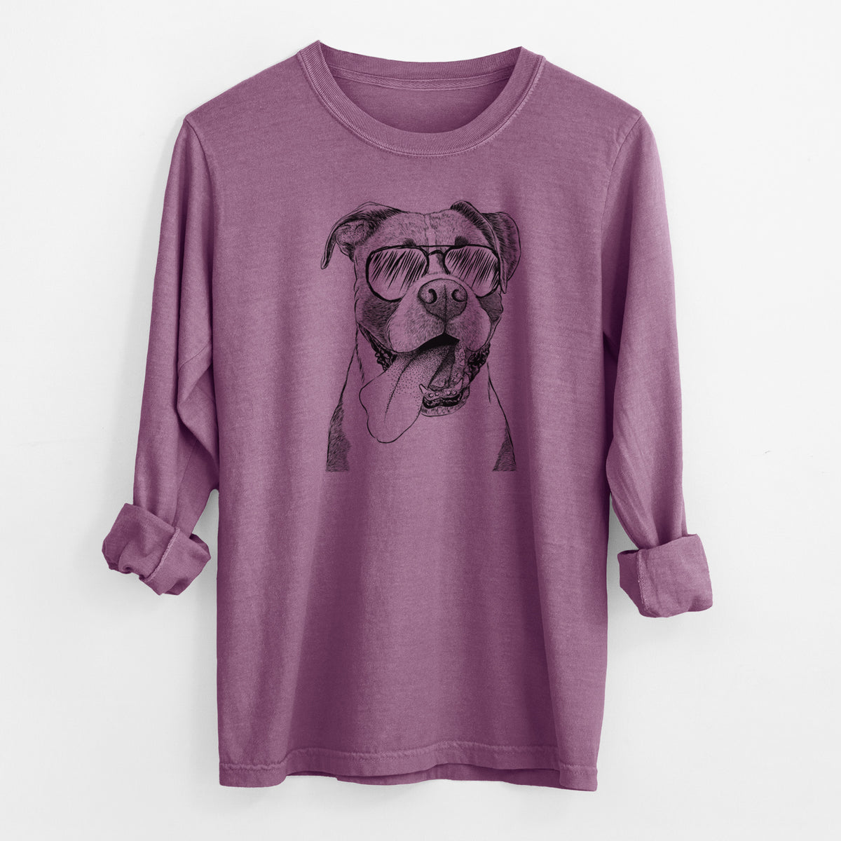 Aviator Tuckeroo the Boxer - Men's Heavyweight 100% Cotton Long Sleeve