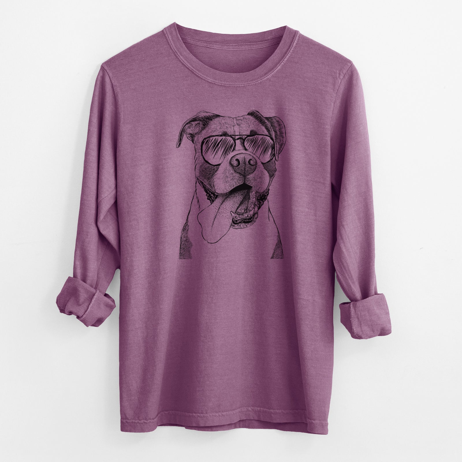 Aviator Tuckeroo the Boxer - Men's Heavyweight 100% Cotton Long Sleeve