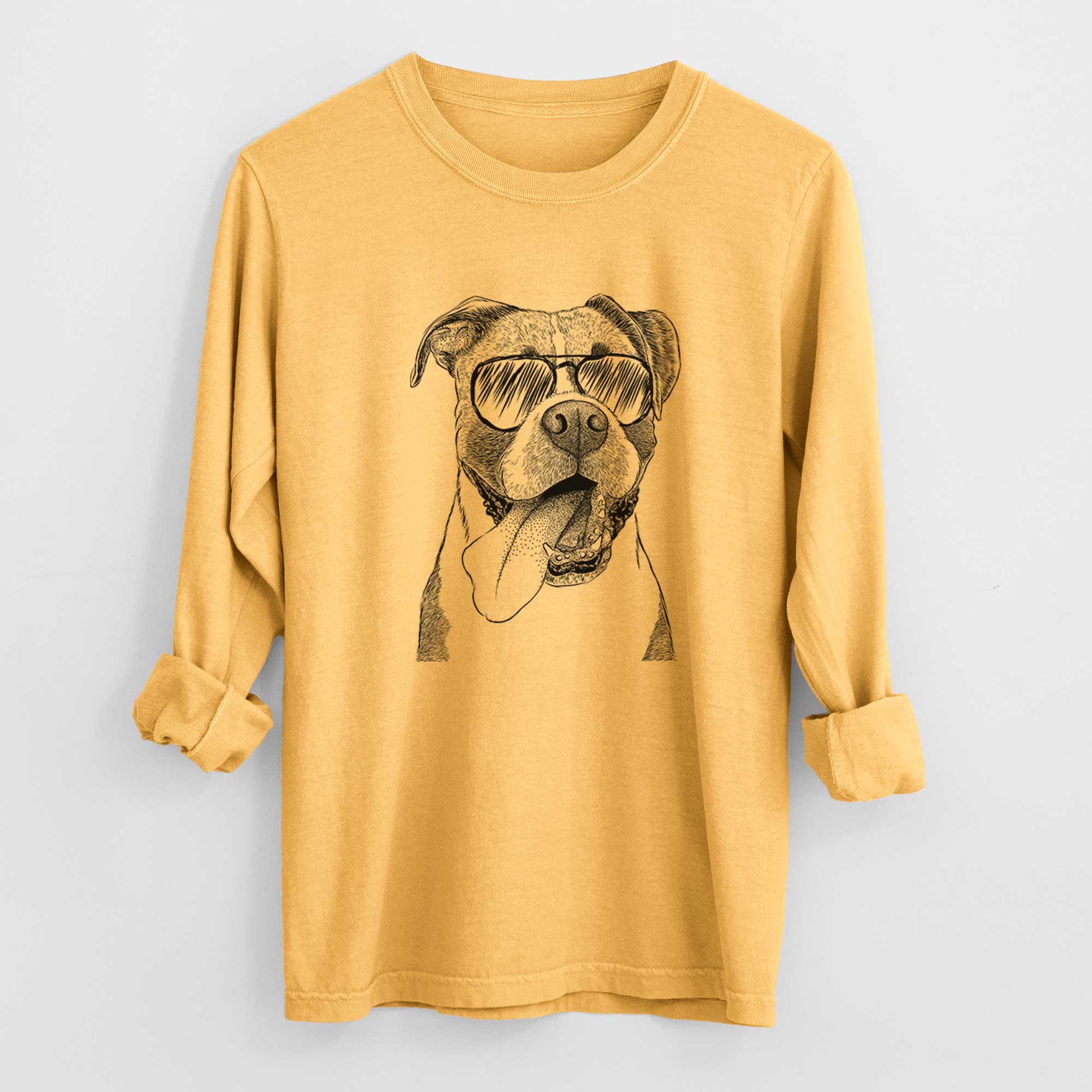 Aviator Tuckeroo the Boxer - Men's Heavyweight 100% Cotton Long Sleeve