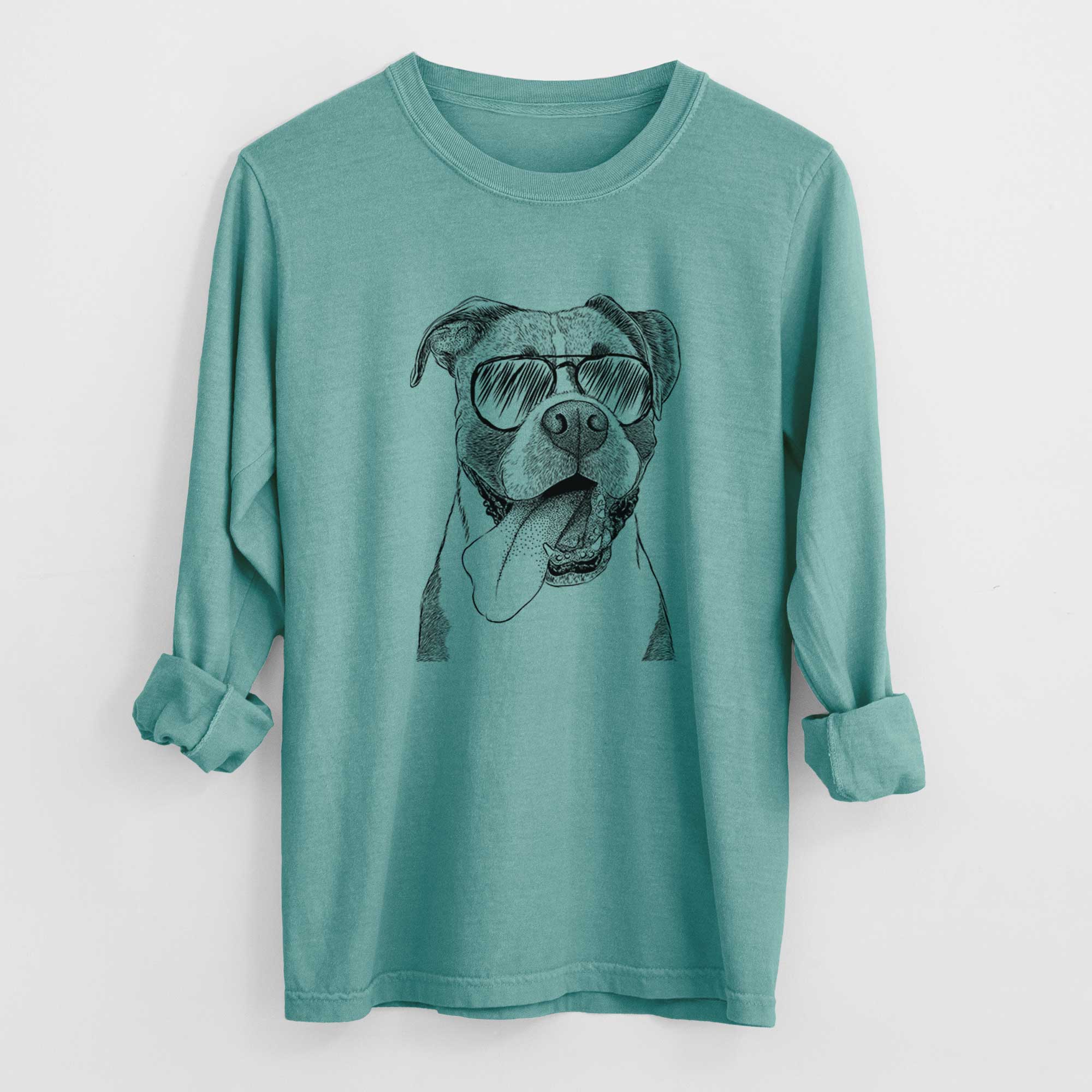 Aviator Tuckeroo the Boxer - Men's Heavyweight 100% Cotton Long Sleeve