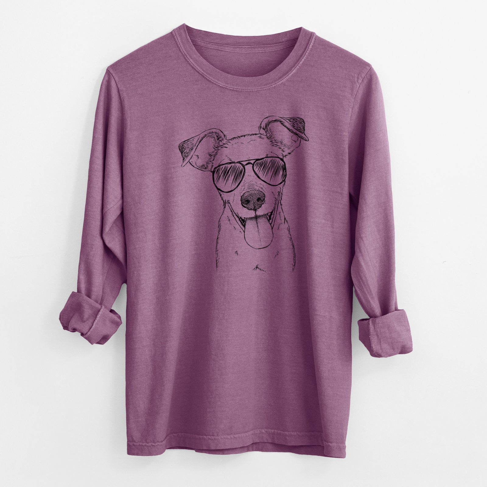 Aviator Tyler the Mixed Breed - Men's Heavyweight 100% Cotton Long Sleeve