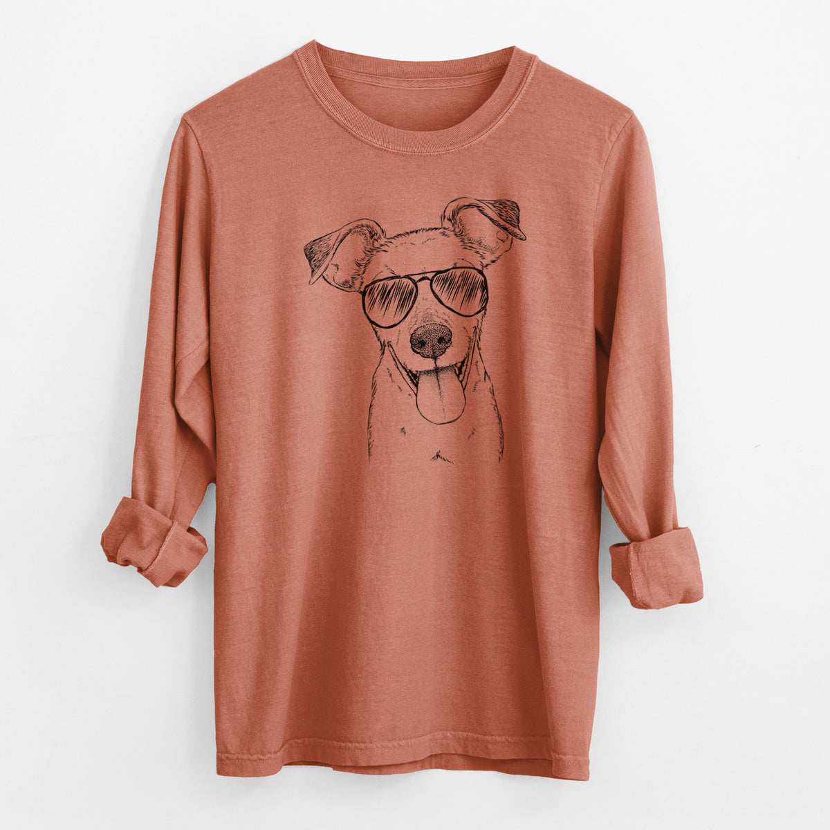 Aviator Tyler the Mixed Breed - Men's Heavyweight 100% Cotton Long Sleeve