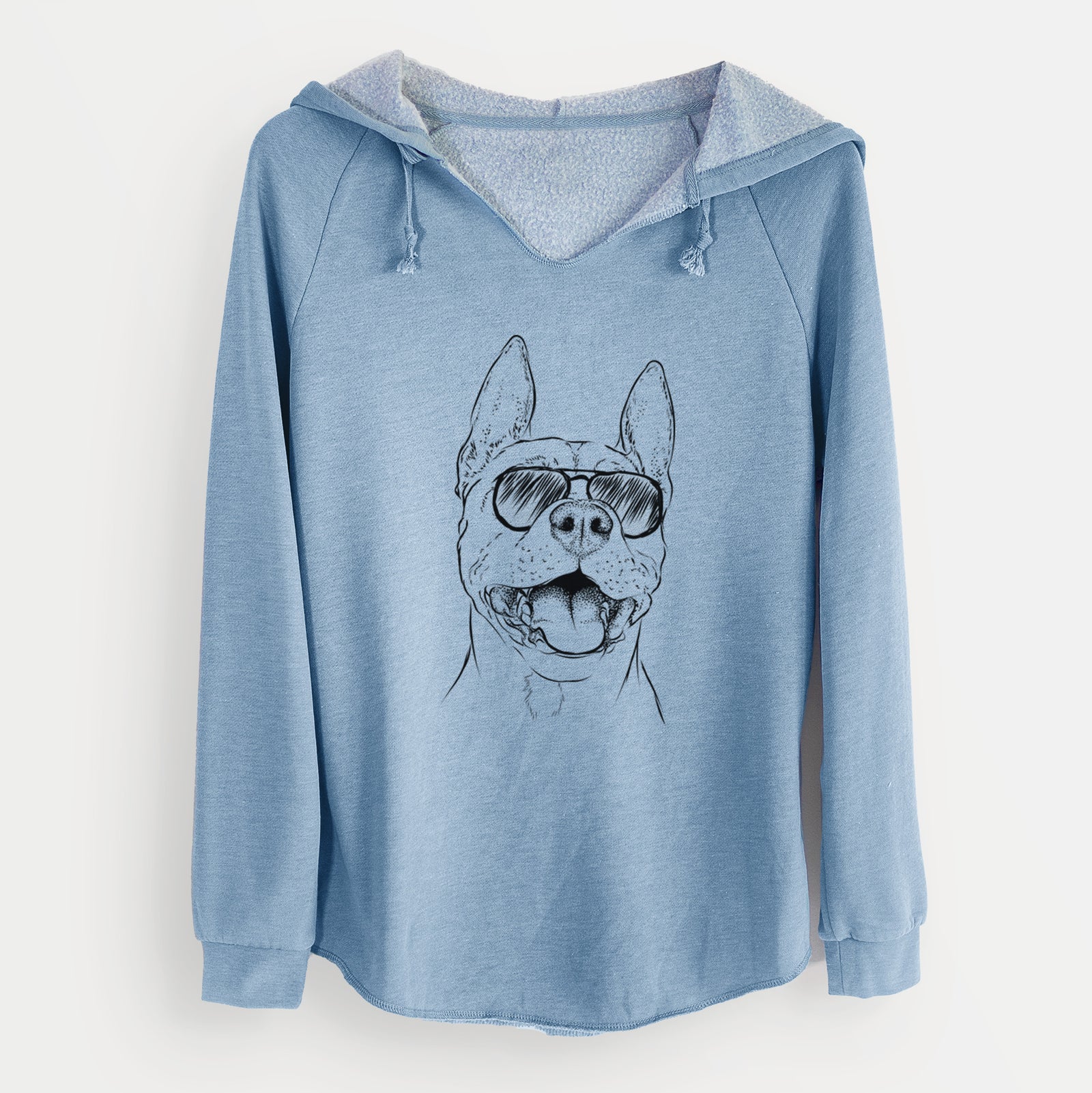 Aviator Wally the Pitbull - Cali Wave Hooded Sweatshirt
