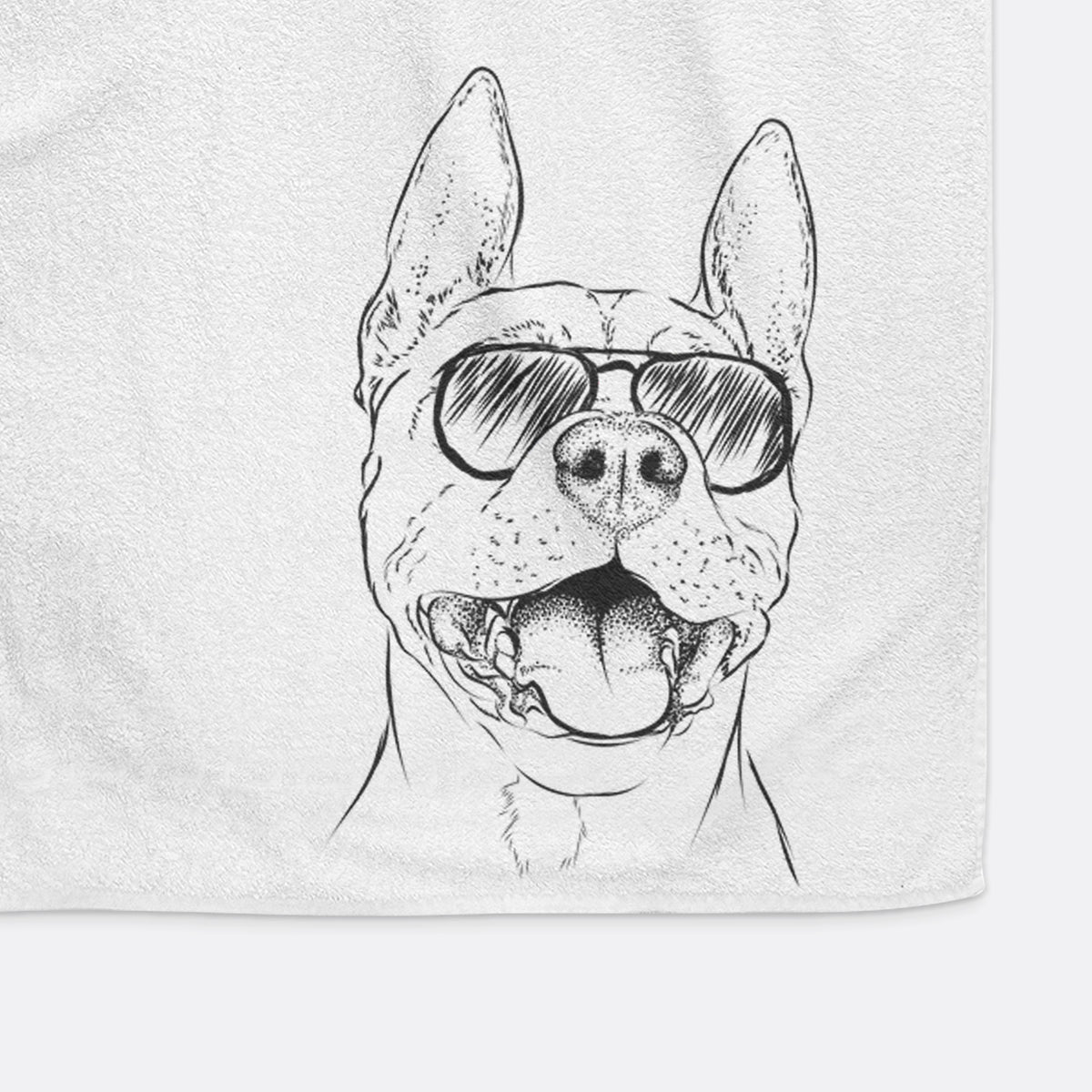 Wally the Pitbull Decorative Hand Towel