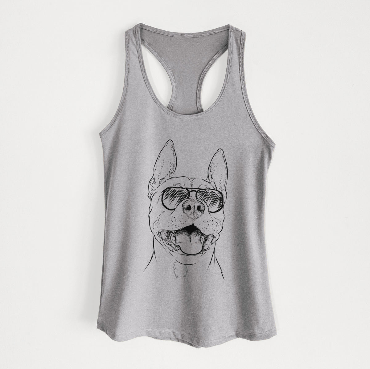 Wally the Pitbull - Women's Racerback Tanktop
