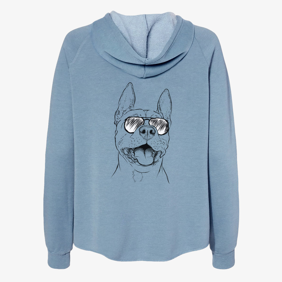 Wally the Pitbull - Women's Cali Wave Zip-Up Sweatshirt