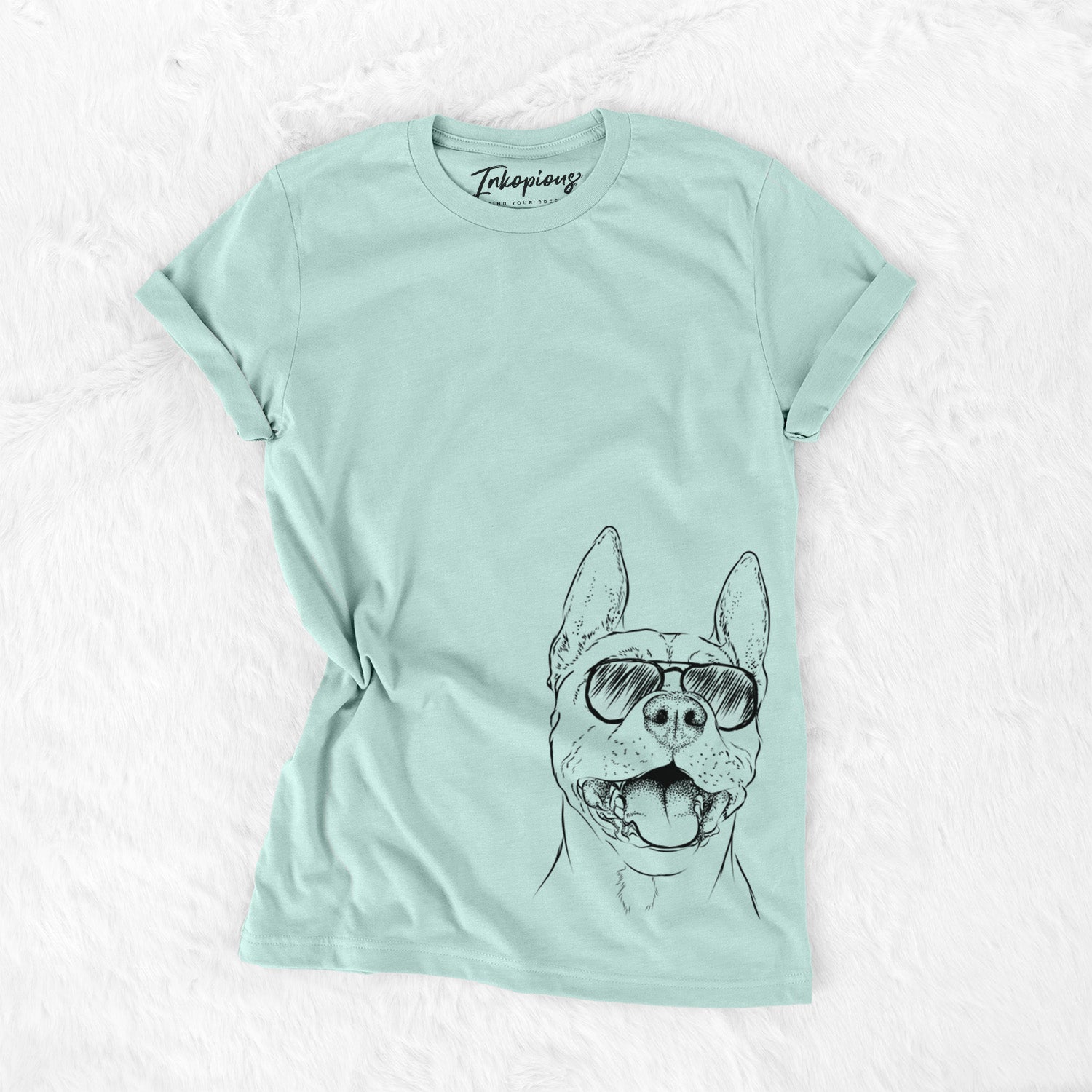 Aviator Wally the Pitbull - Unisex Crewneck